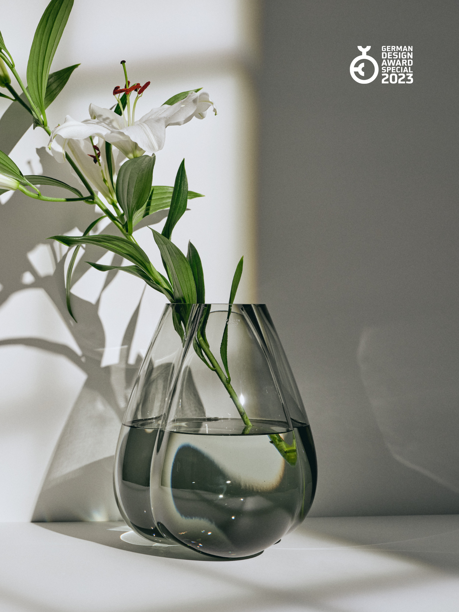 WITHIN MOOD THE VASE G3 "tulip", grau