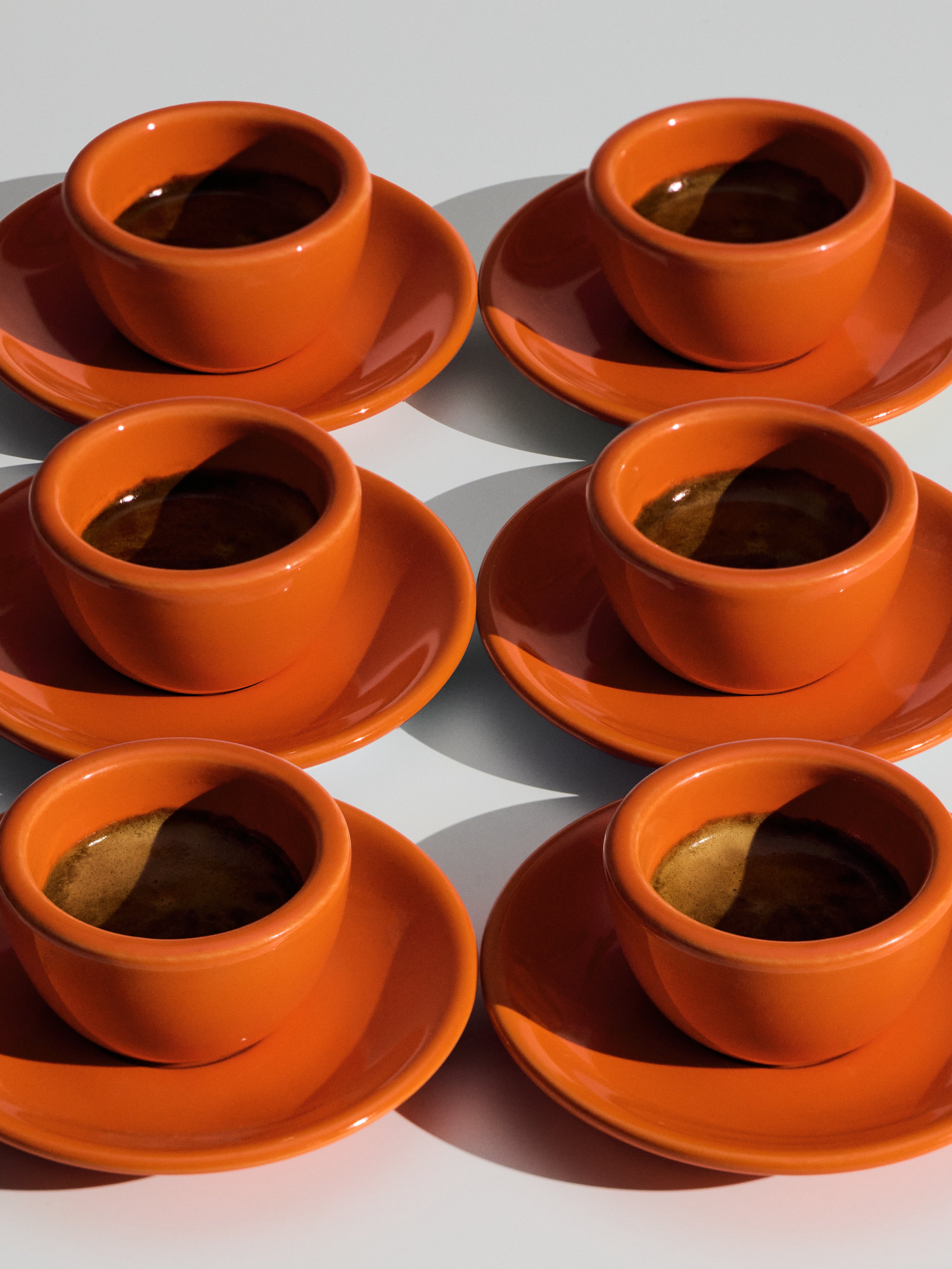Espresso, orange, set of 2