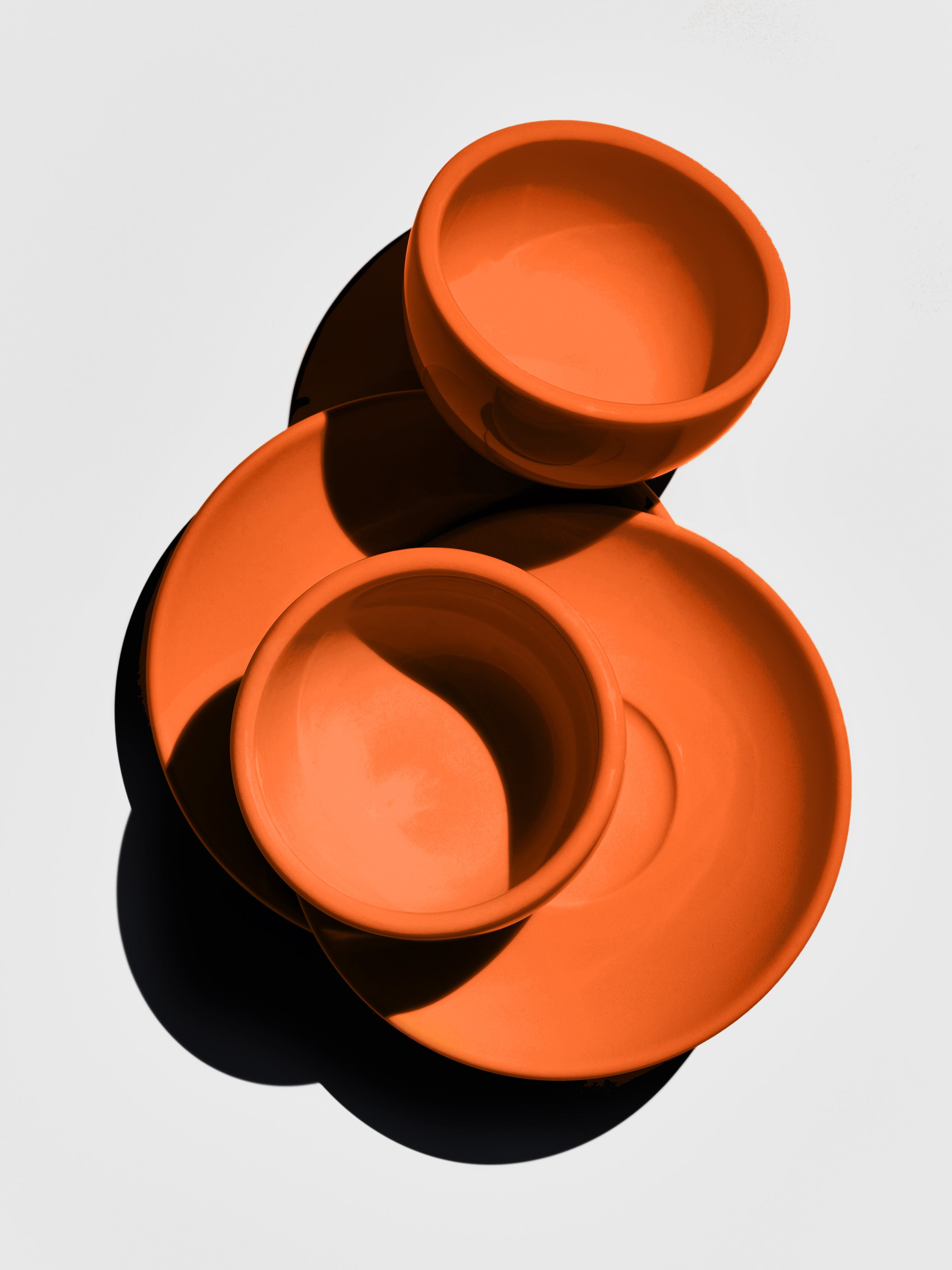 Cappuccino, orange, set of 2