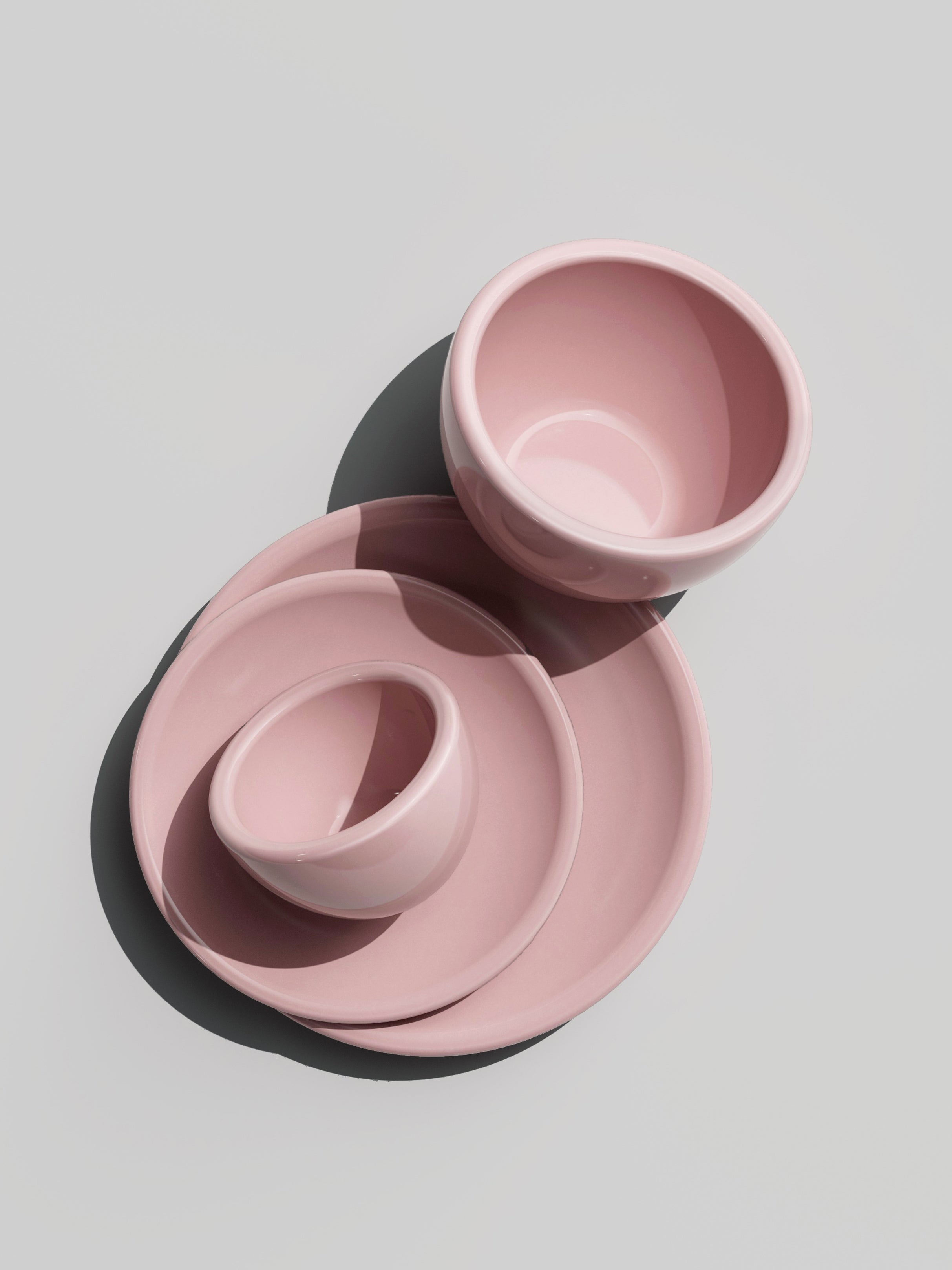 Coffee Bundle, Cappuccino + Espresso, milky pink, 2x set of 2