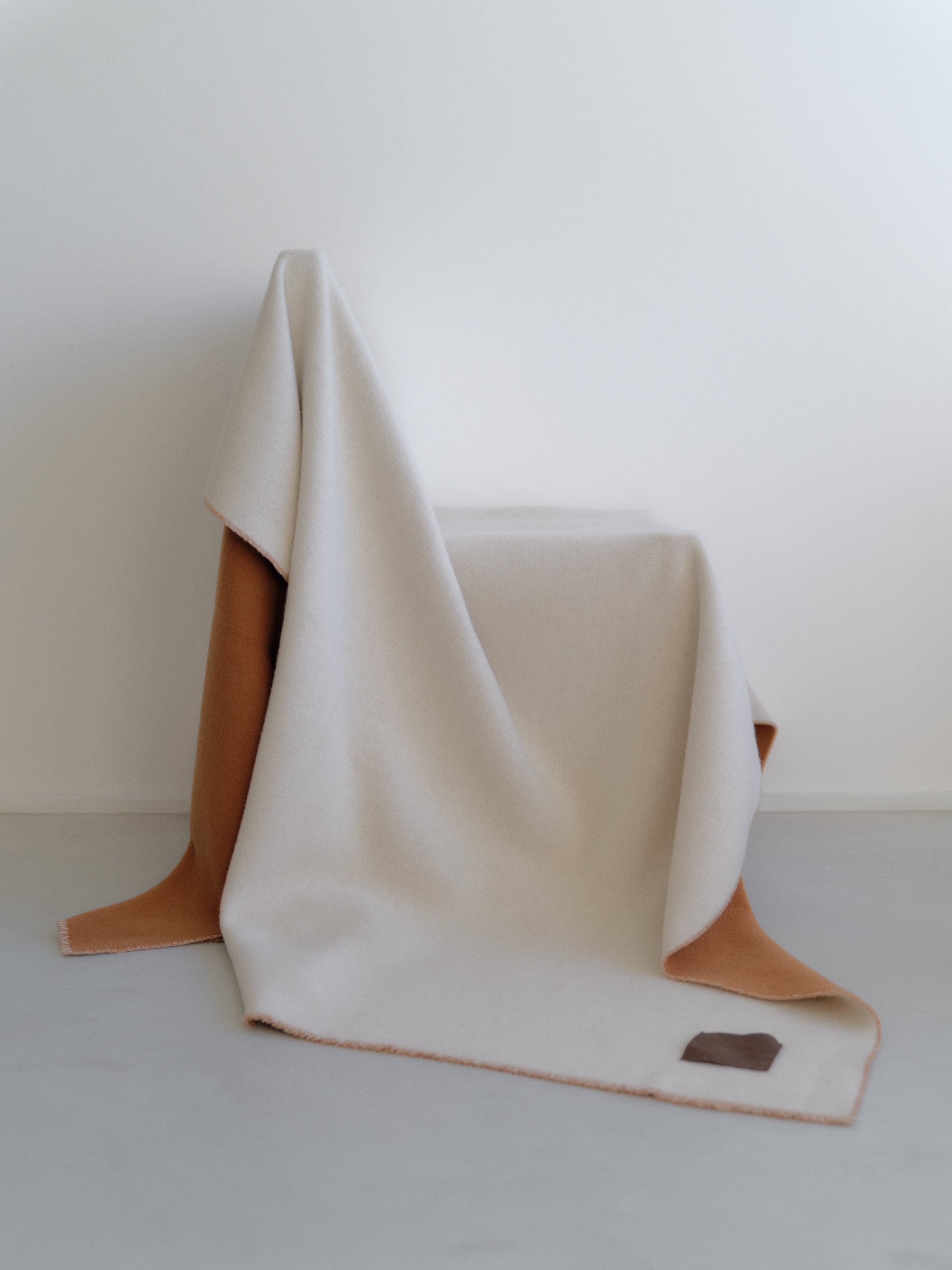 Blanket, cream/brown