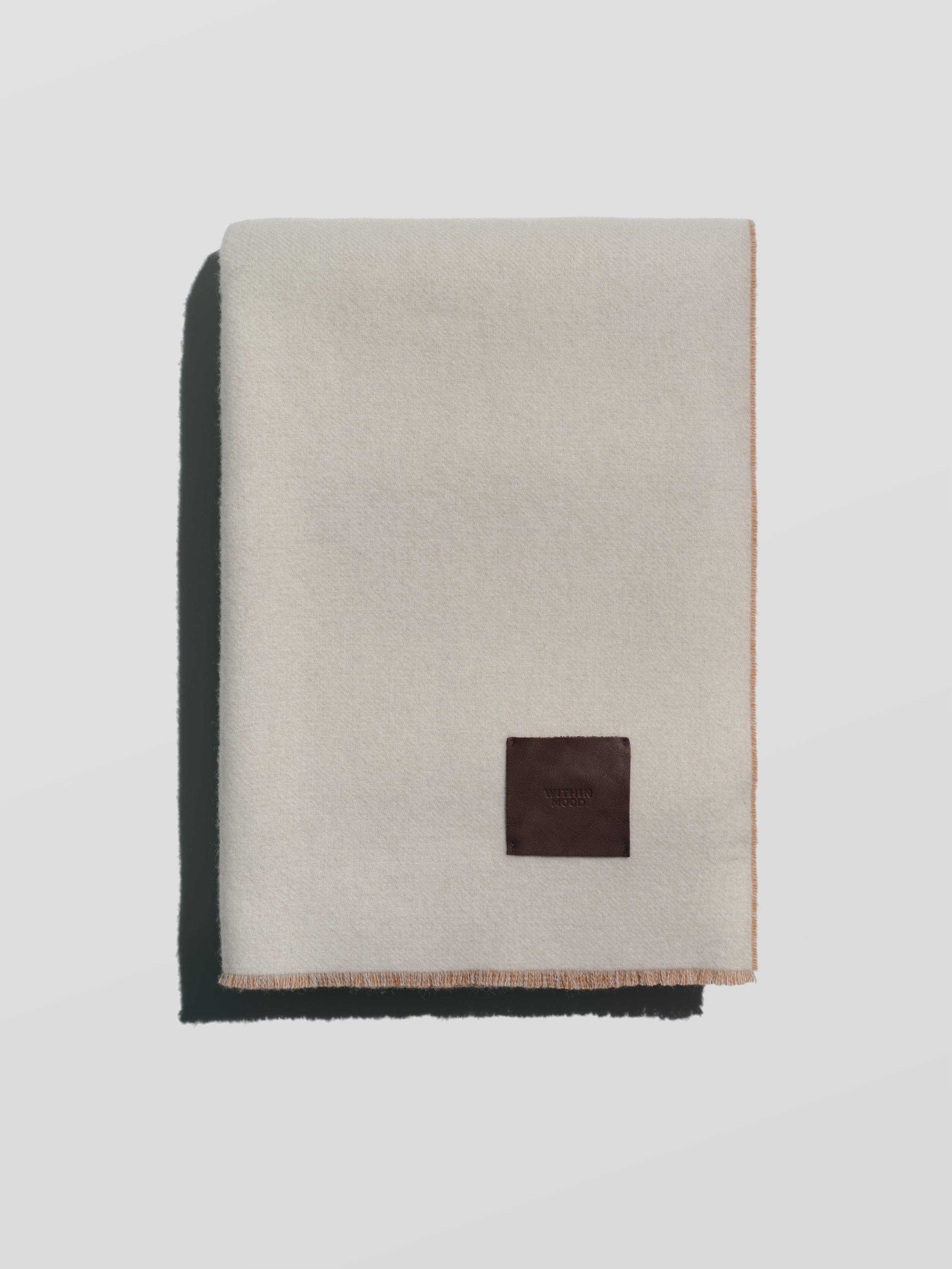 Blanket, cream/brown