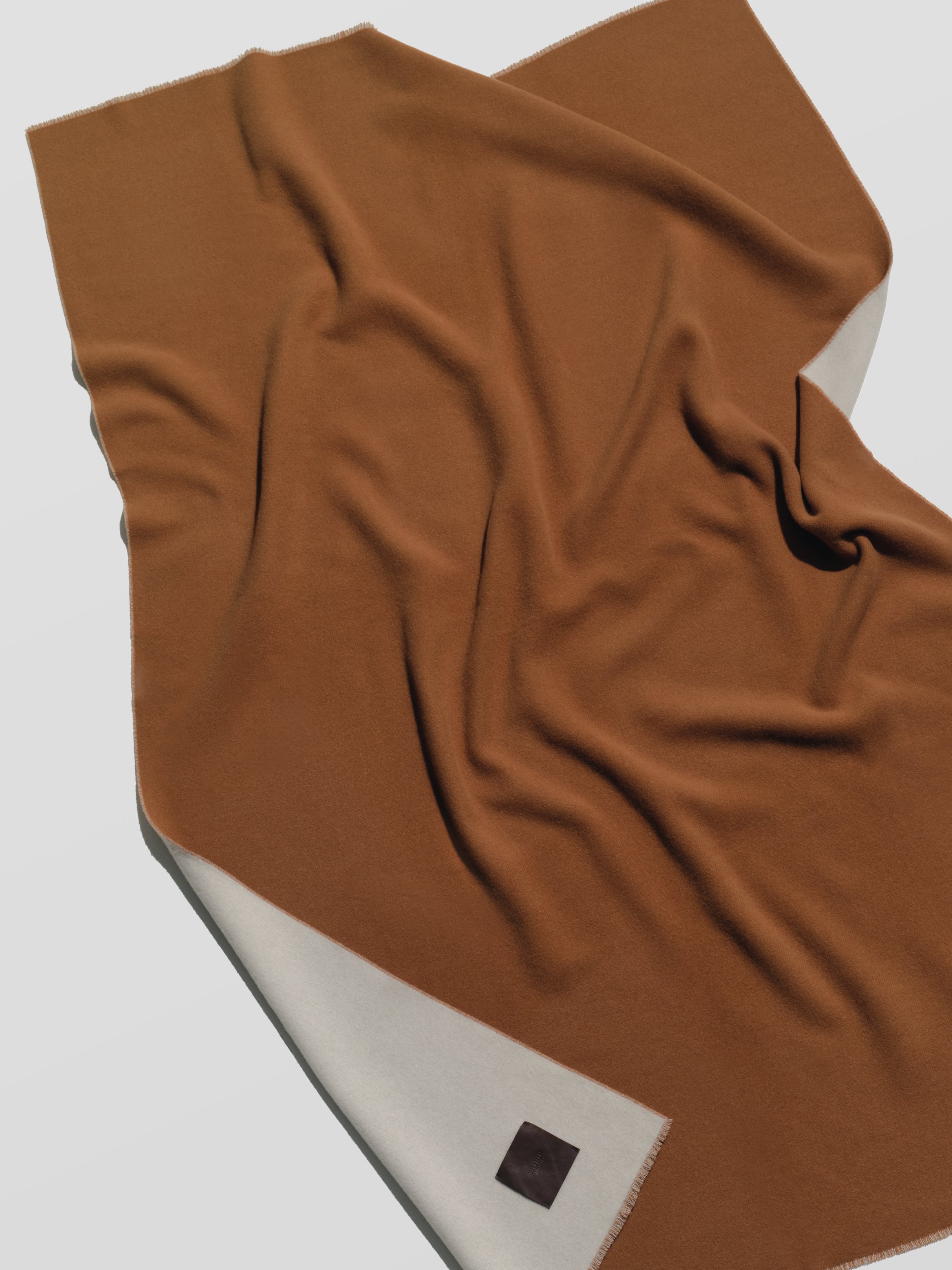 Blanket, cream/brown