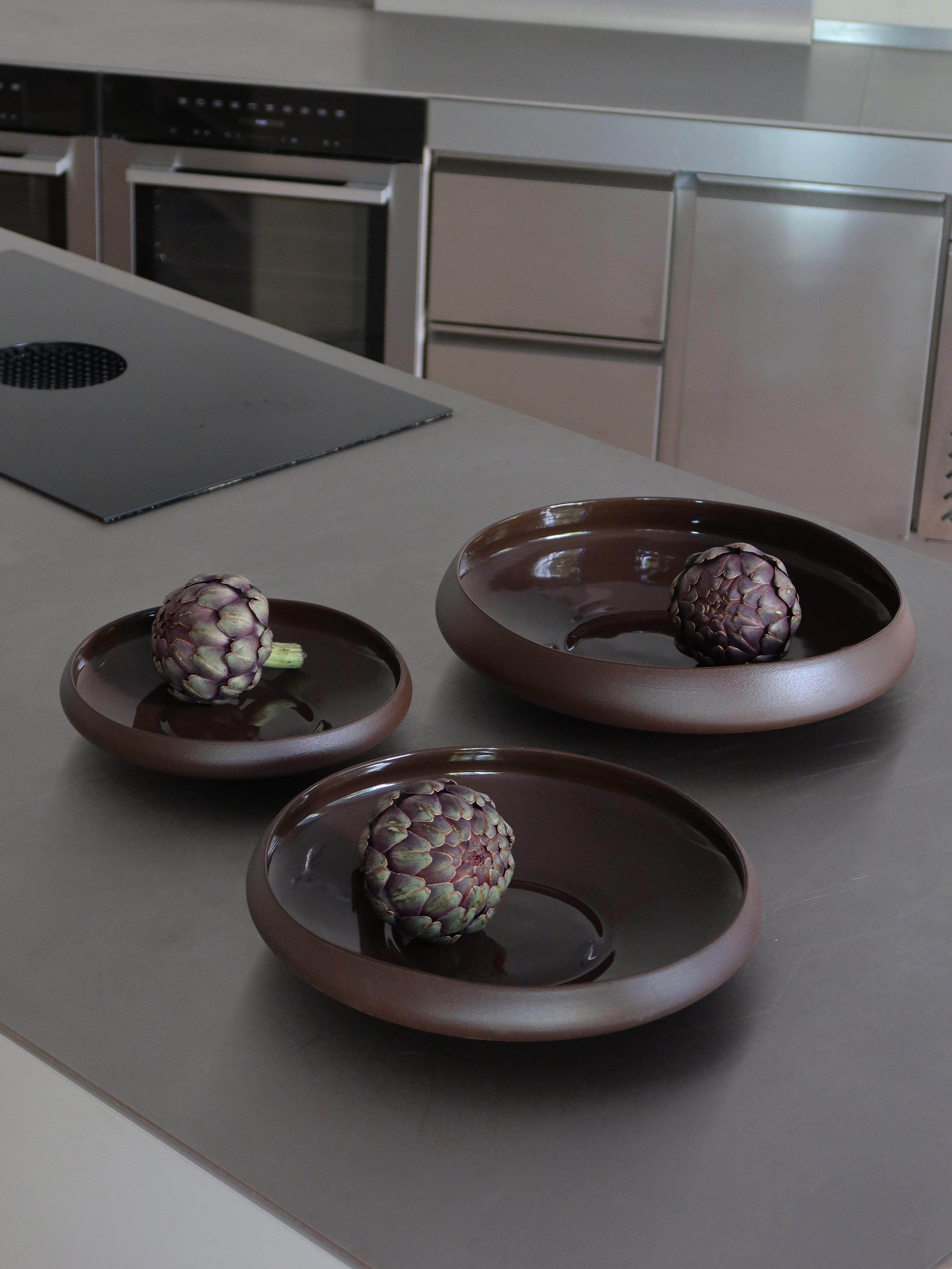 Centerpiece Set (All 3 sizes), small + medium + large, darkbrown