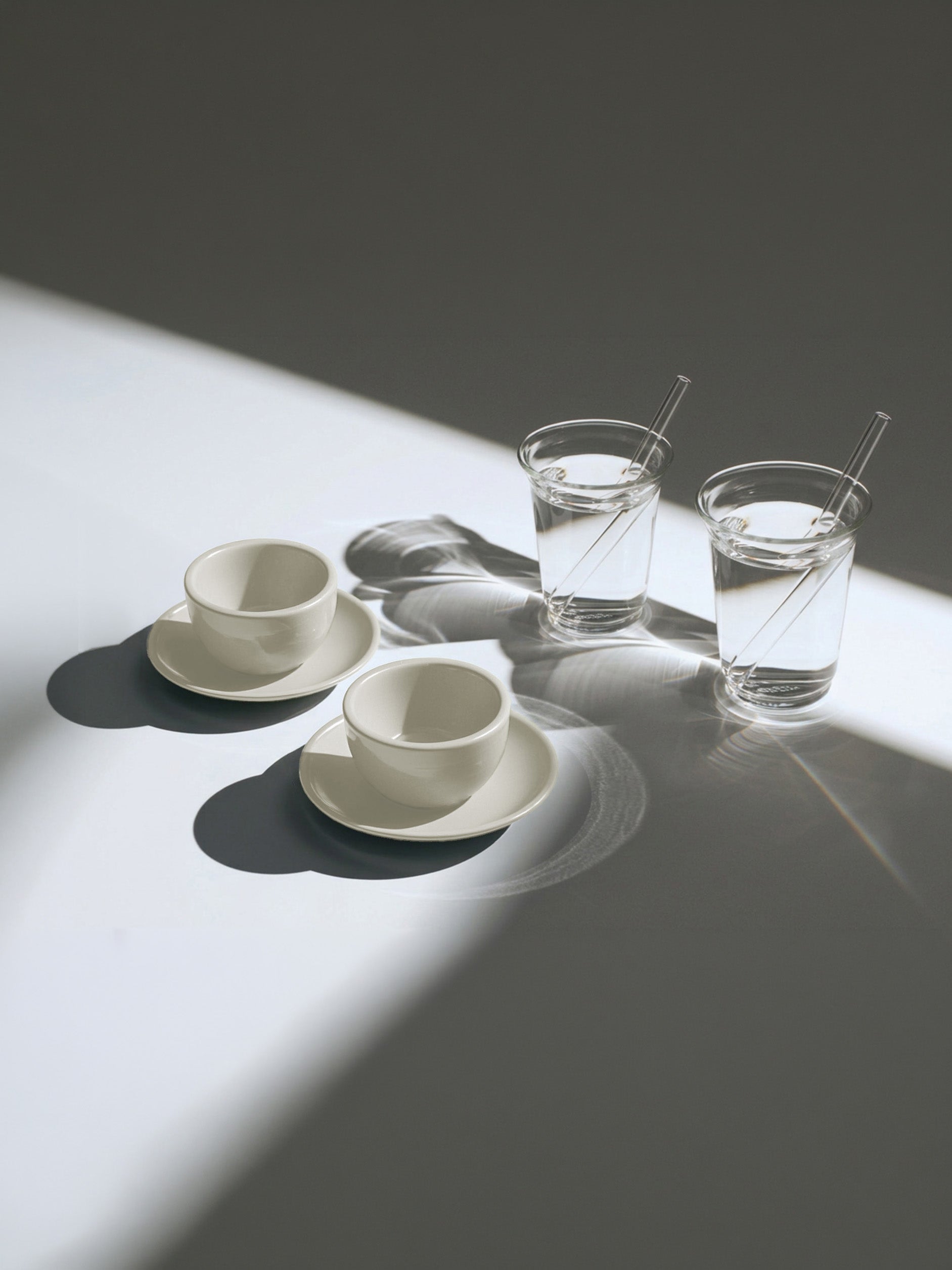 Mini Cold Cups, set of 2 + Espresso, creamwhite, set of 2