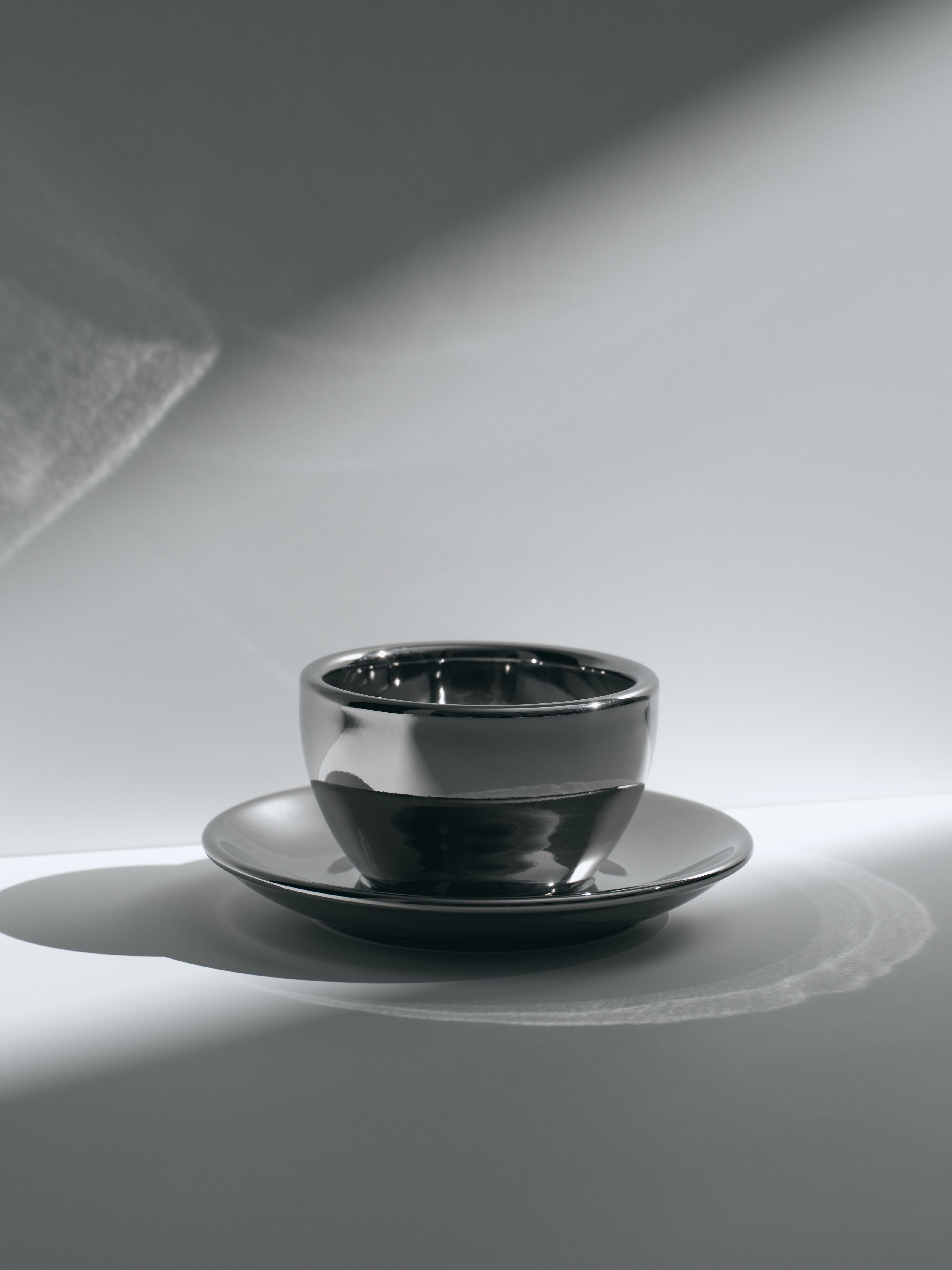 Cappuccino, chrome, set of 2