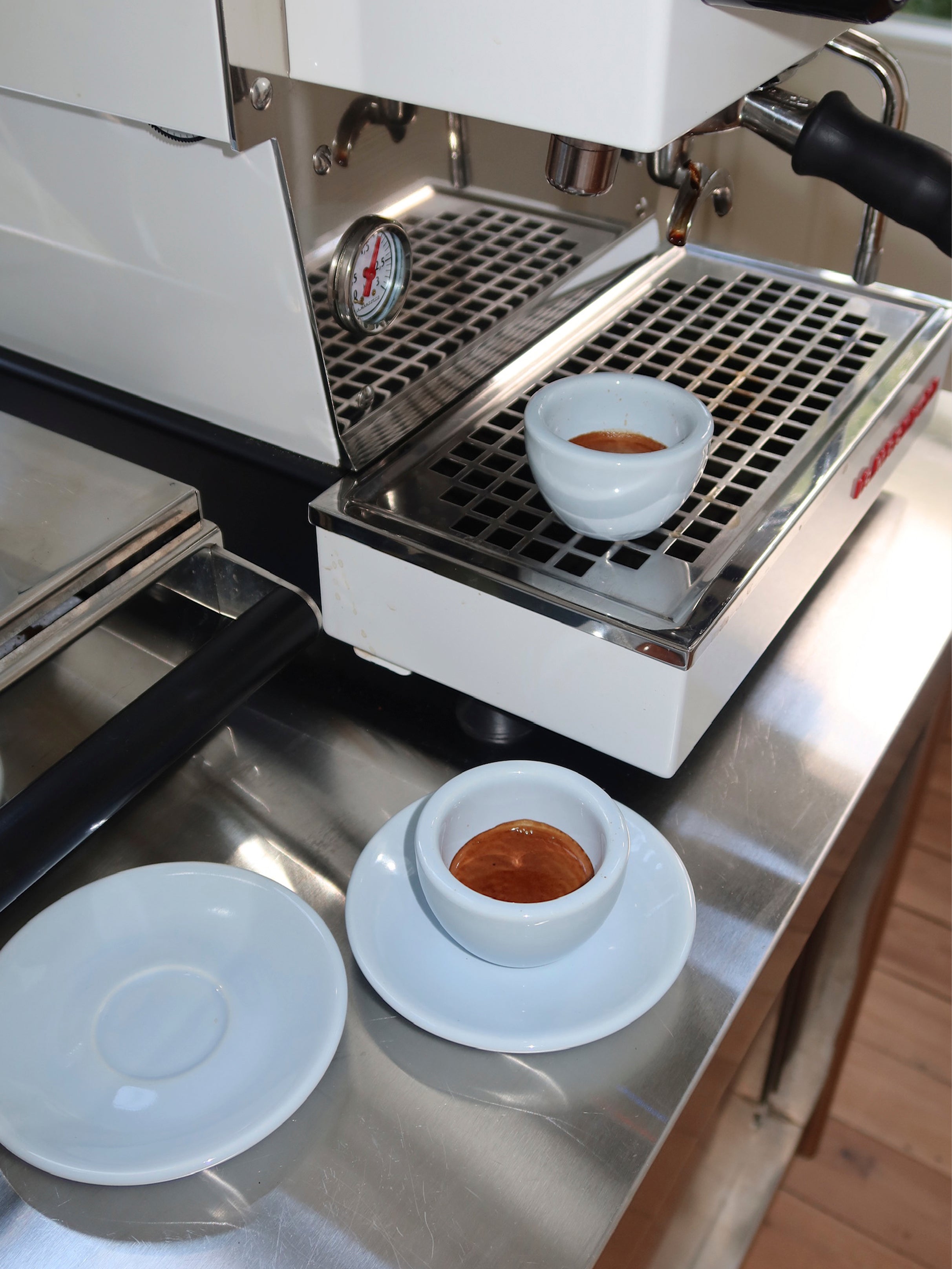 Espresso, baby blue, set of 2