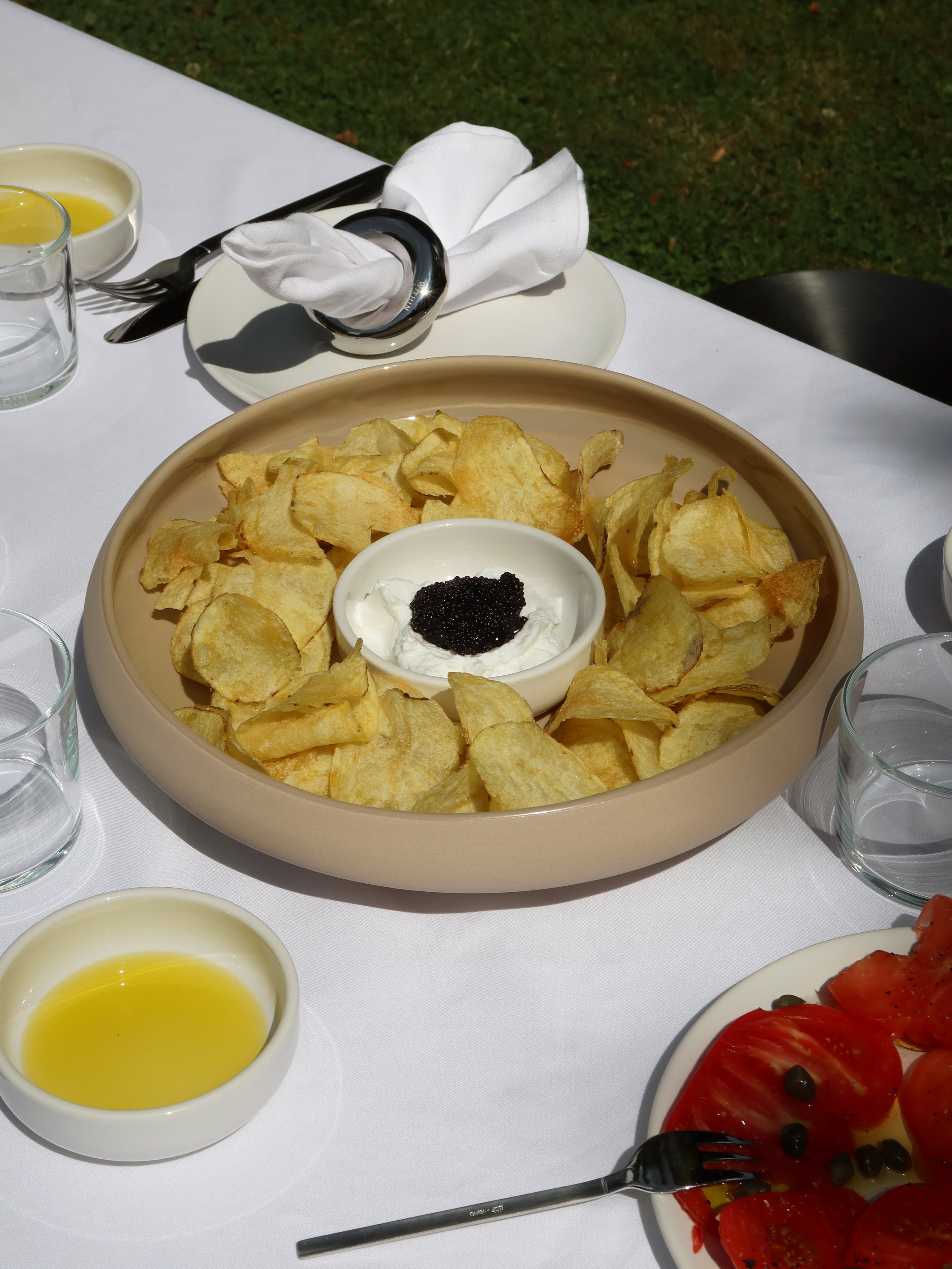 Centerpiece small, beige