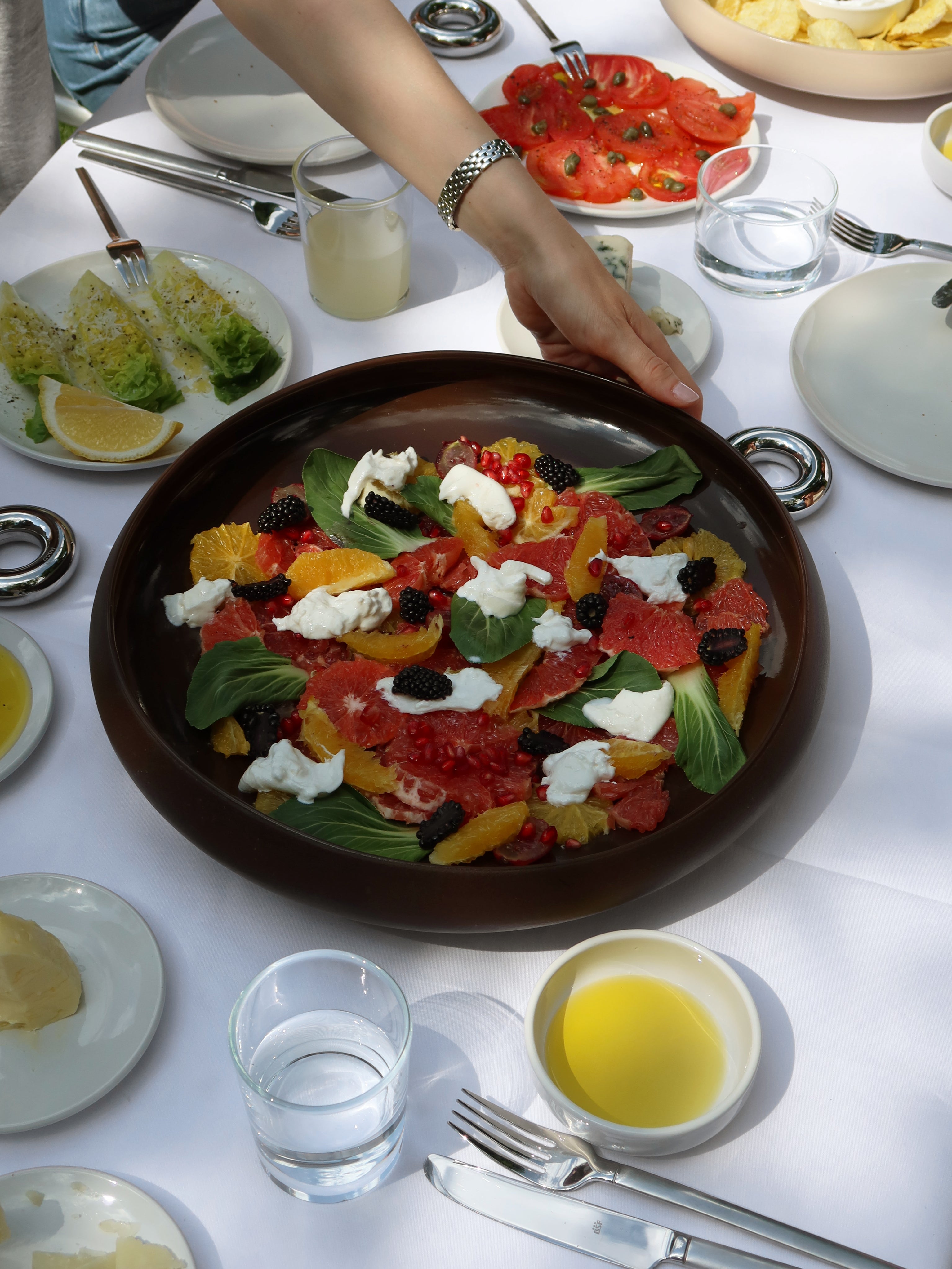 Centerpiece medium, darkbrown