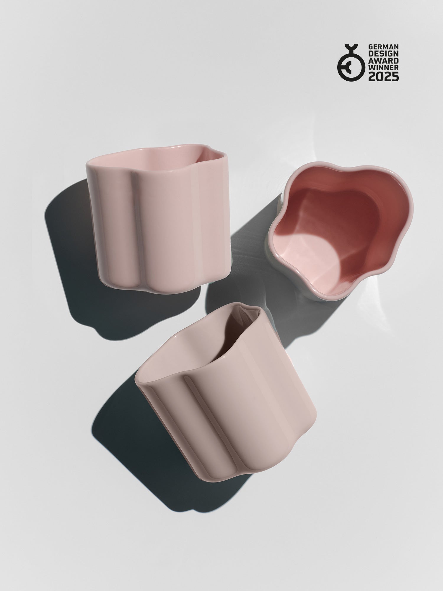 Cloud Jar small, milky pink, set of 3