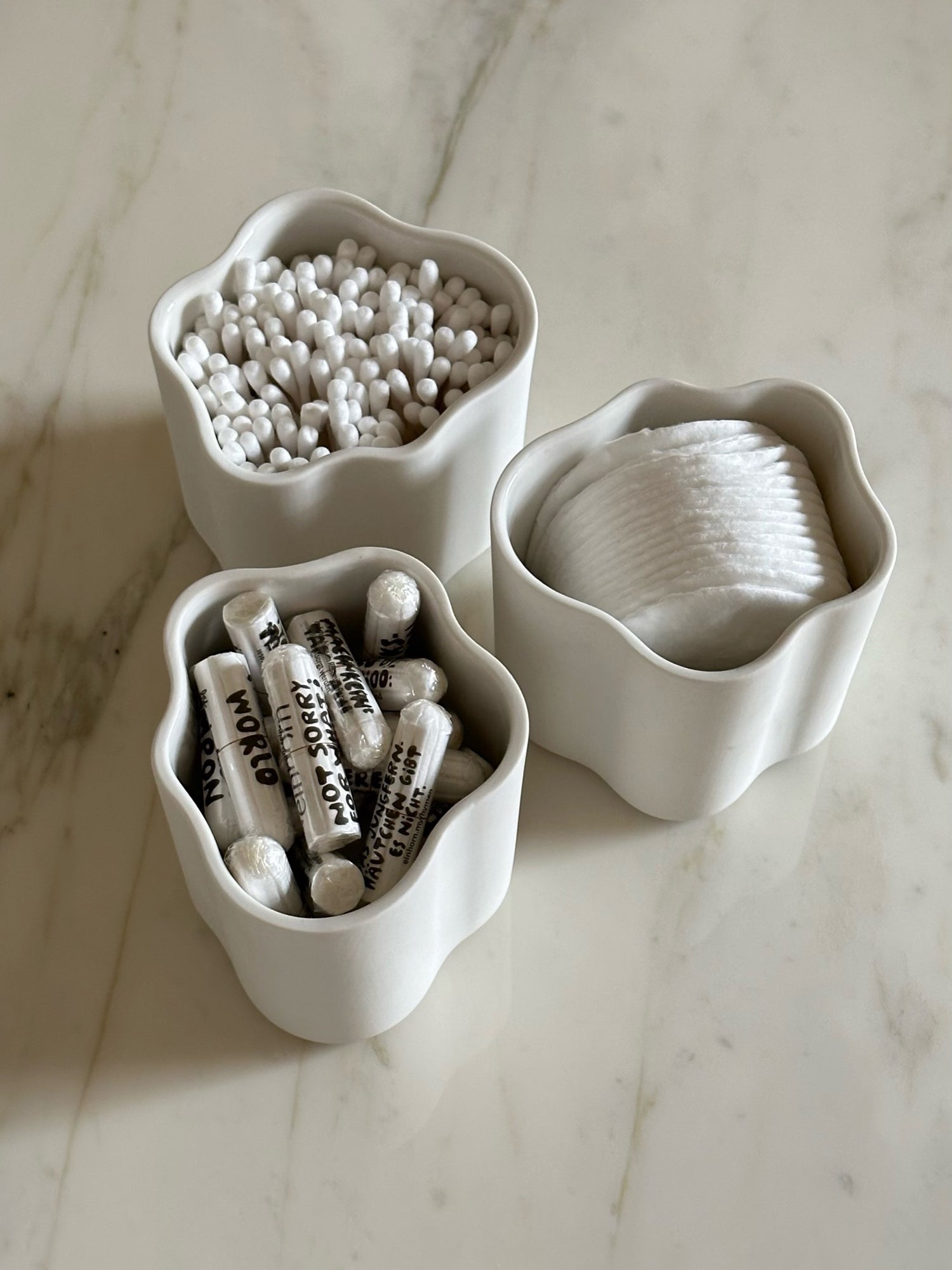 Cloud Jar small, white, set of 3