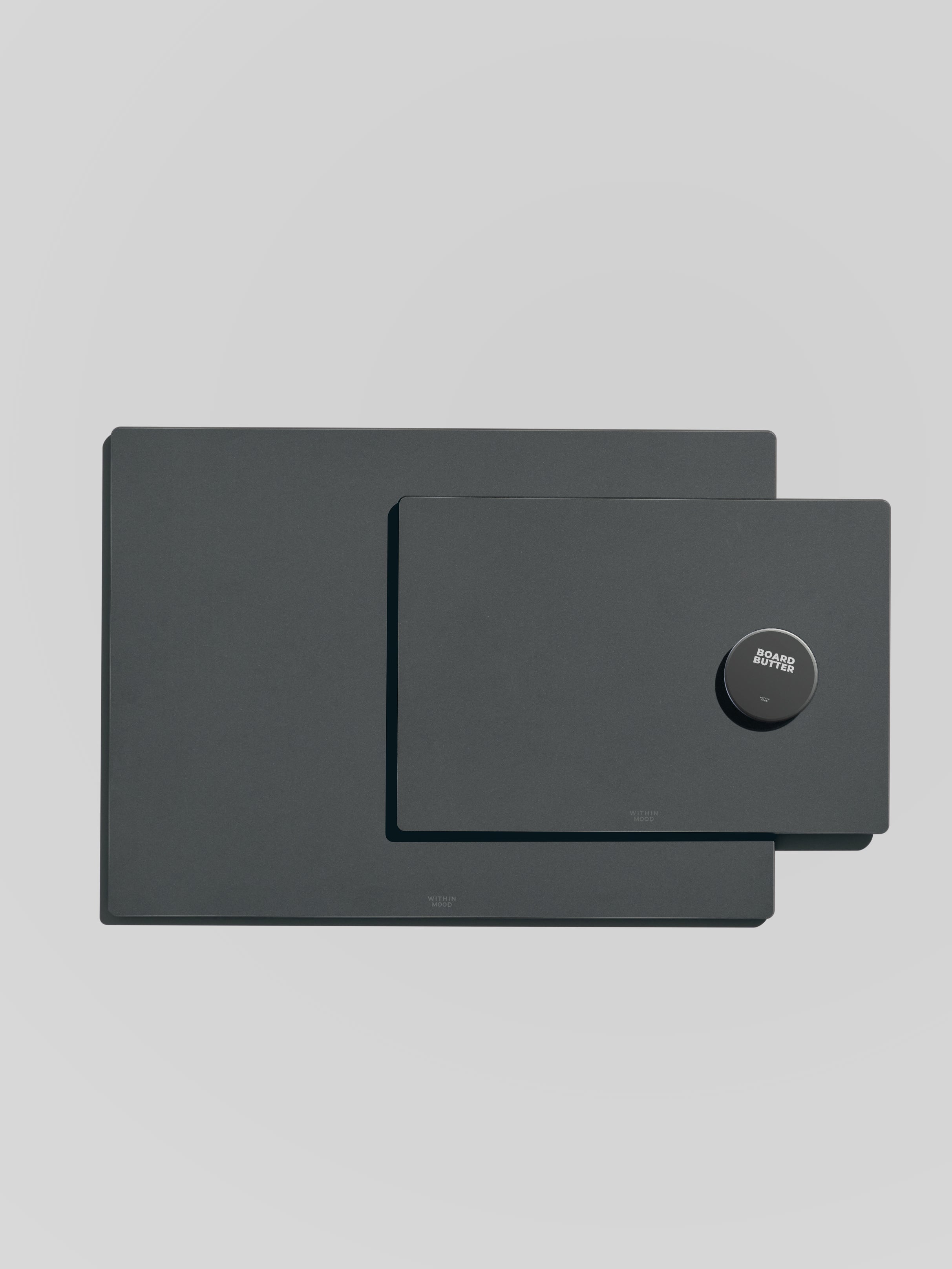 Cutting Board Set, small & large, grey + Board Butter