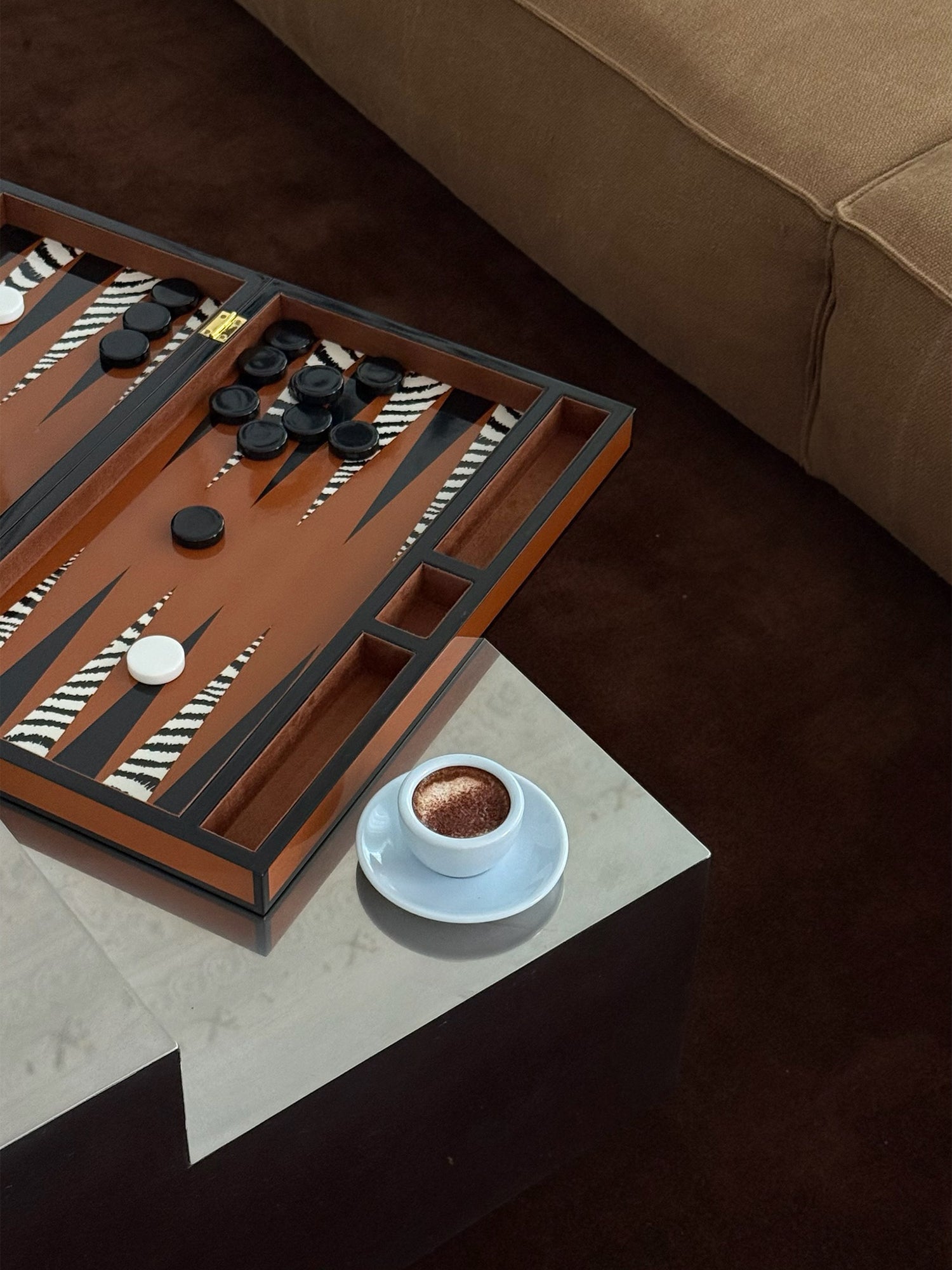 Espresso, baby blue, set of 2