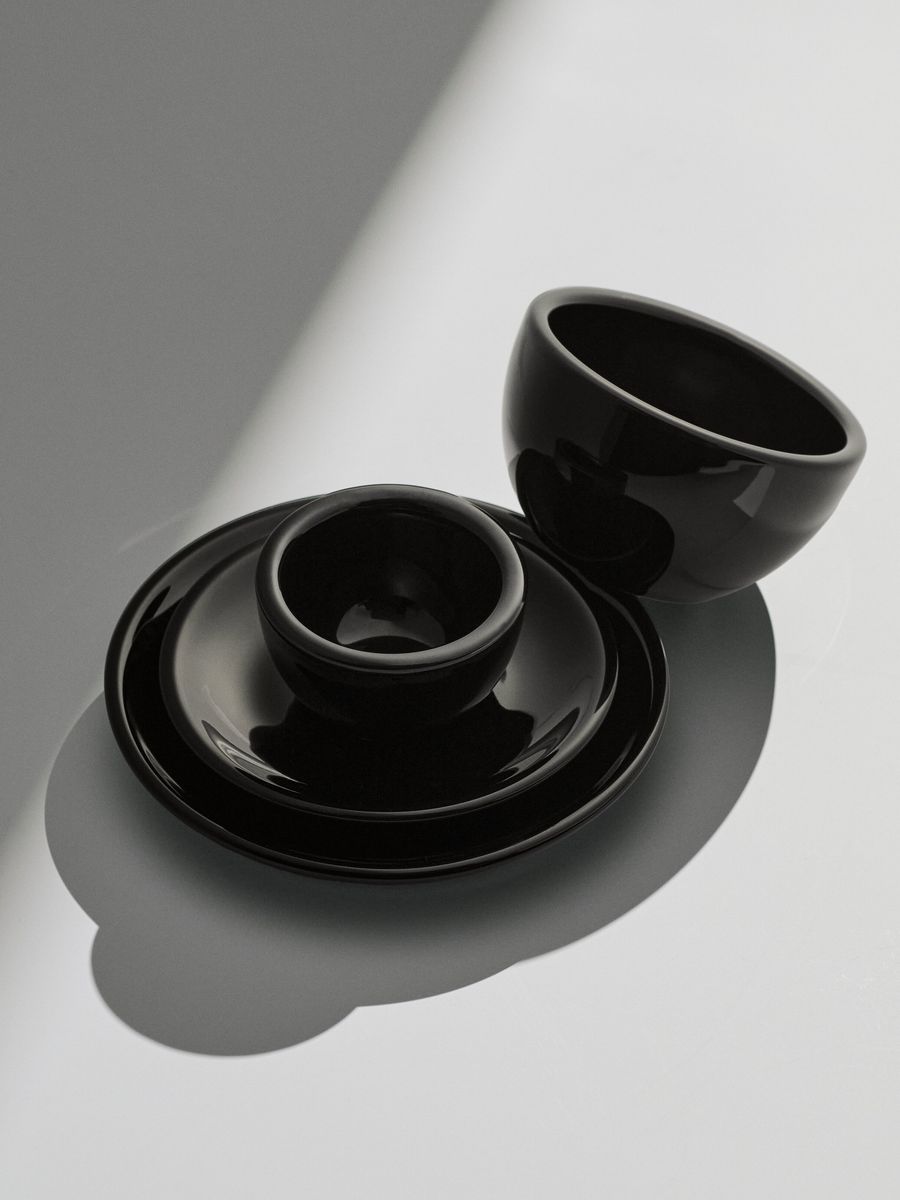 Coffee Bundle, Cappuccino + Espresso, black, 2x set of 2