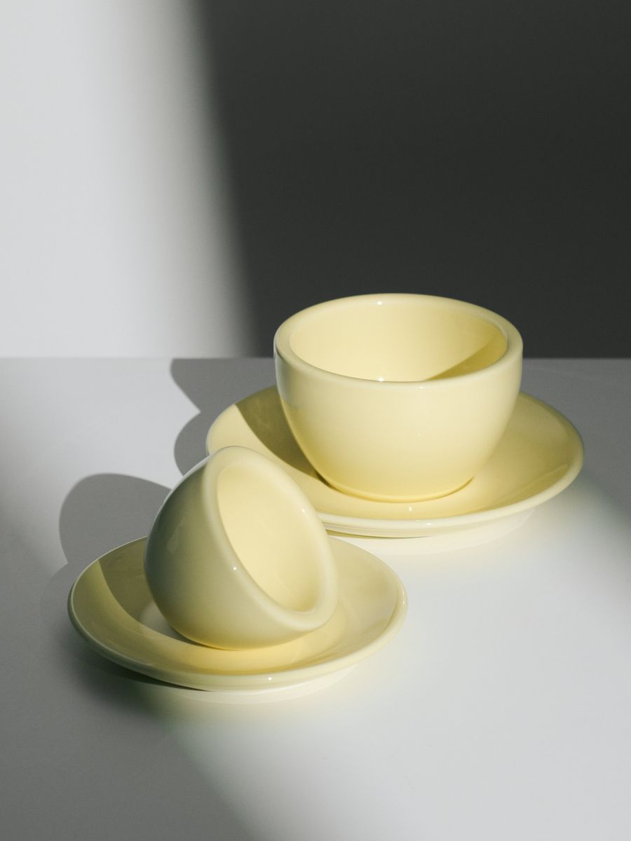 Coffee Bundle, Cappuccino + Espresso, butter, 2x set of 2