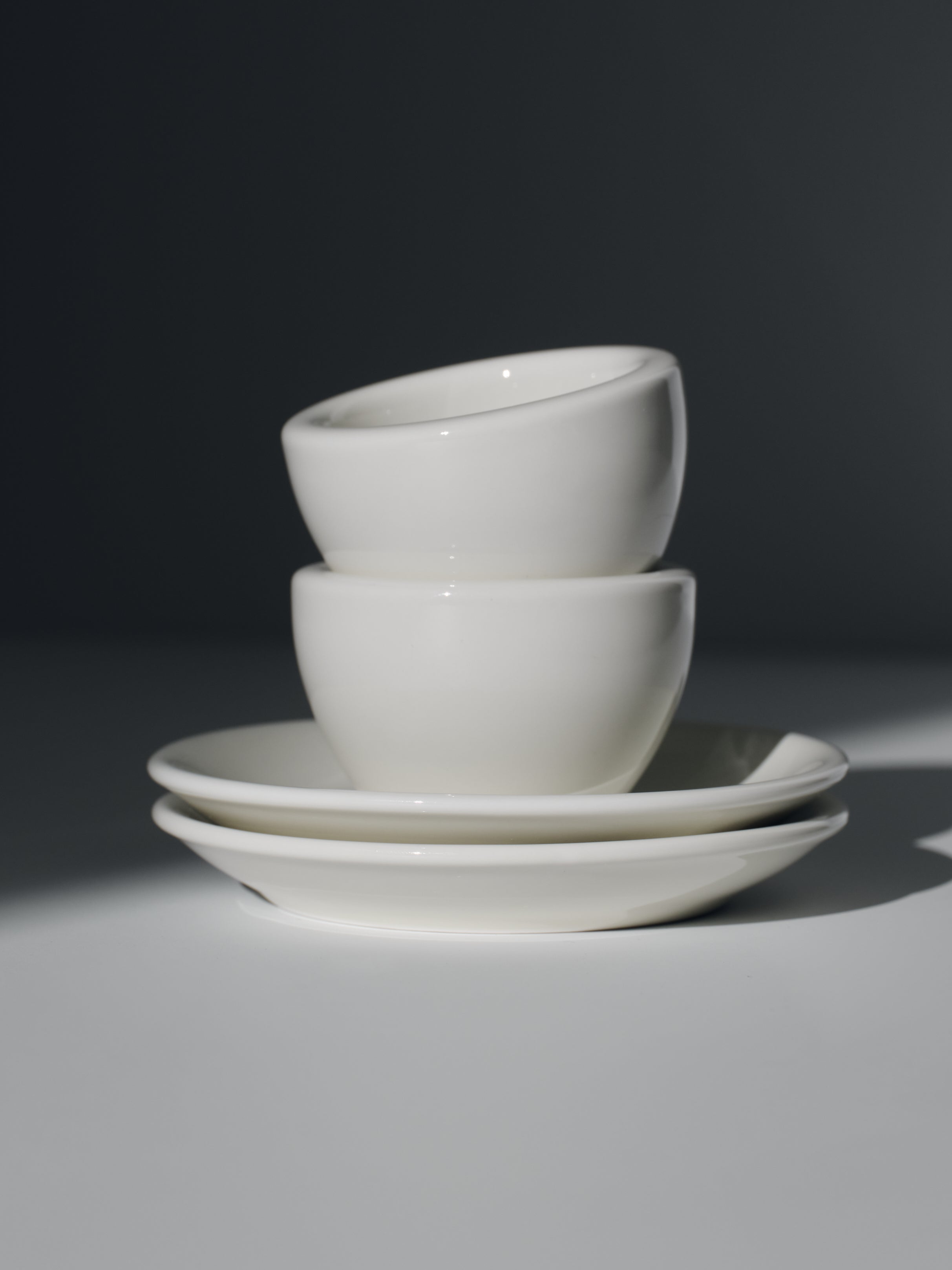 Coffee Bundle, Cappuccino + Espresso, creamwhite, 2x set of 2