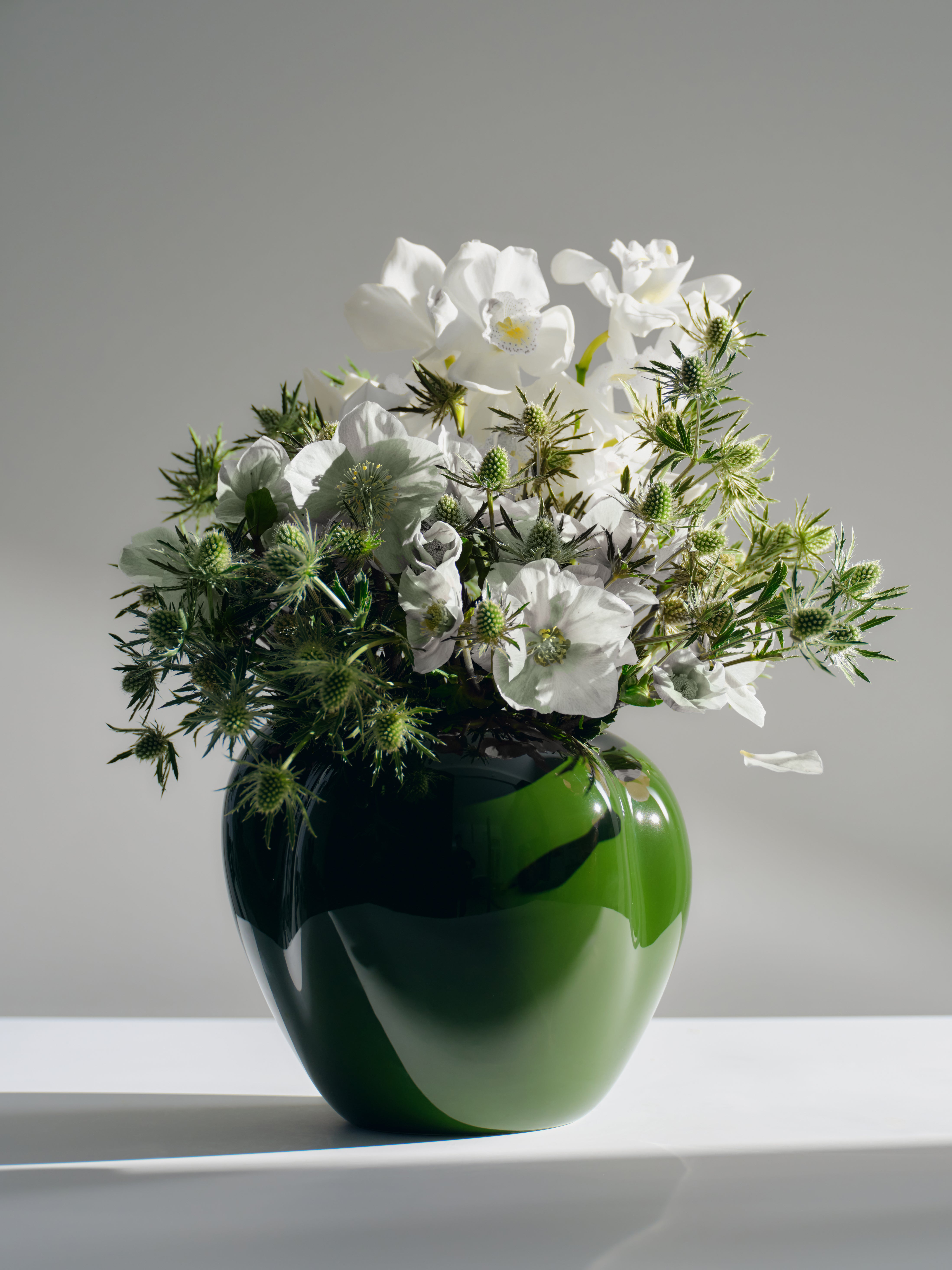 Poppy Vase, racing green