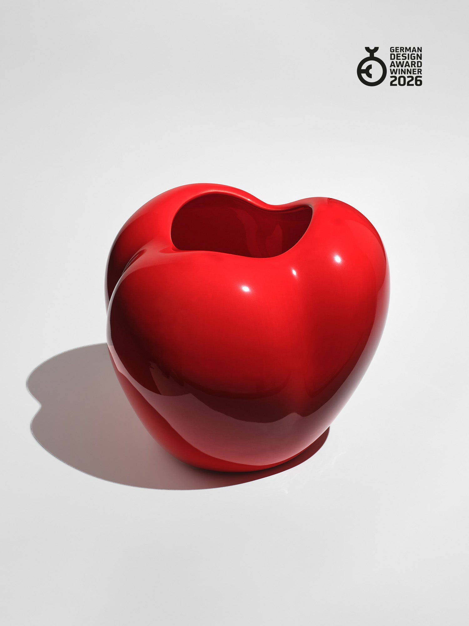 Poppy Vase, hot chili