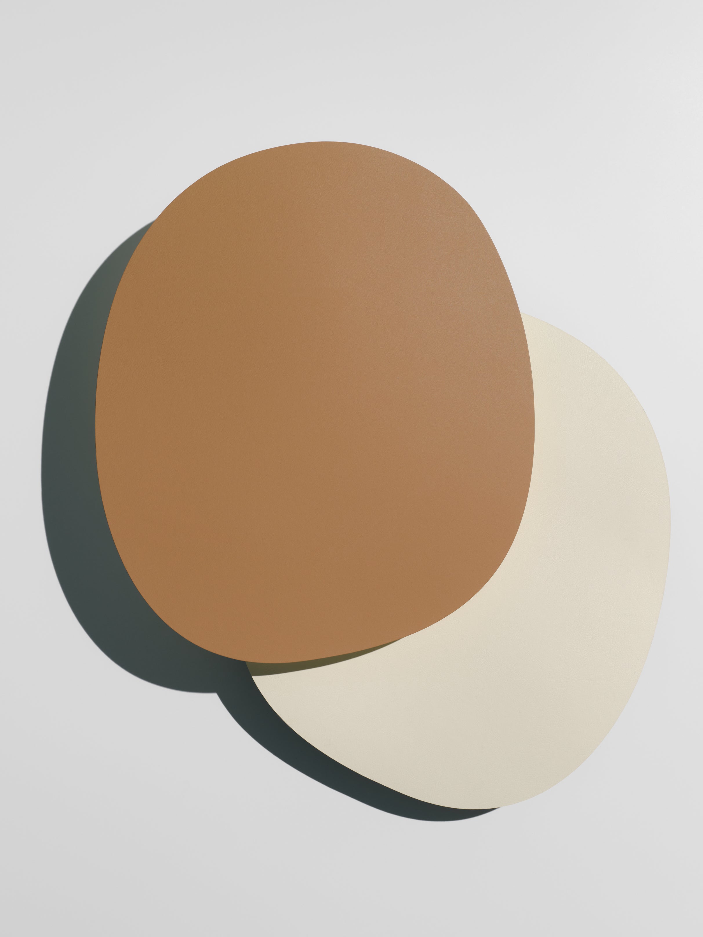 Placemats, brown/ creamwhite, set of 2