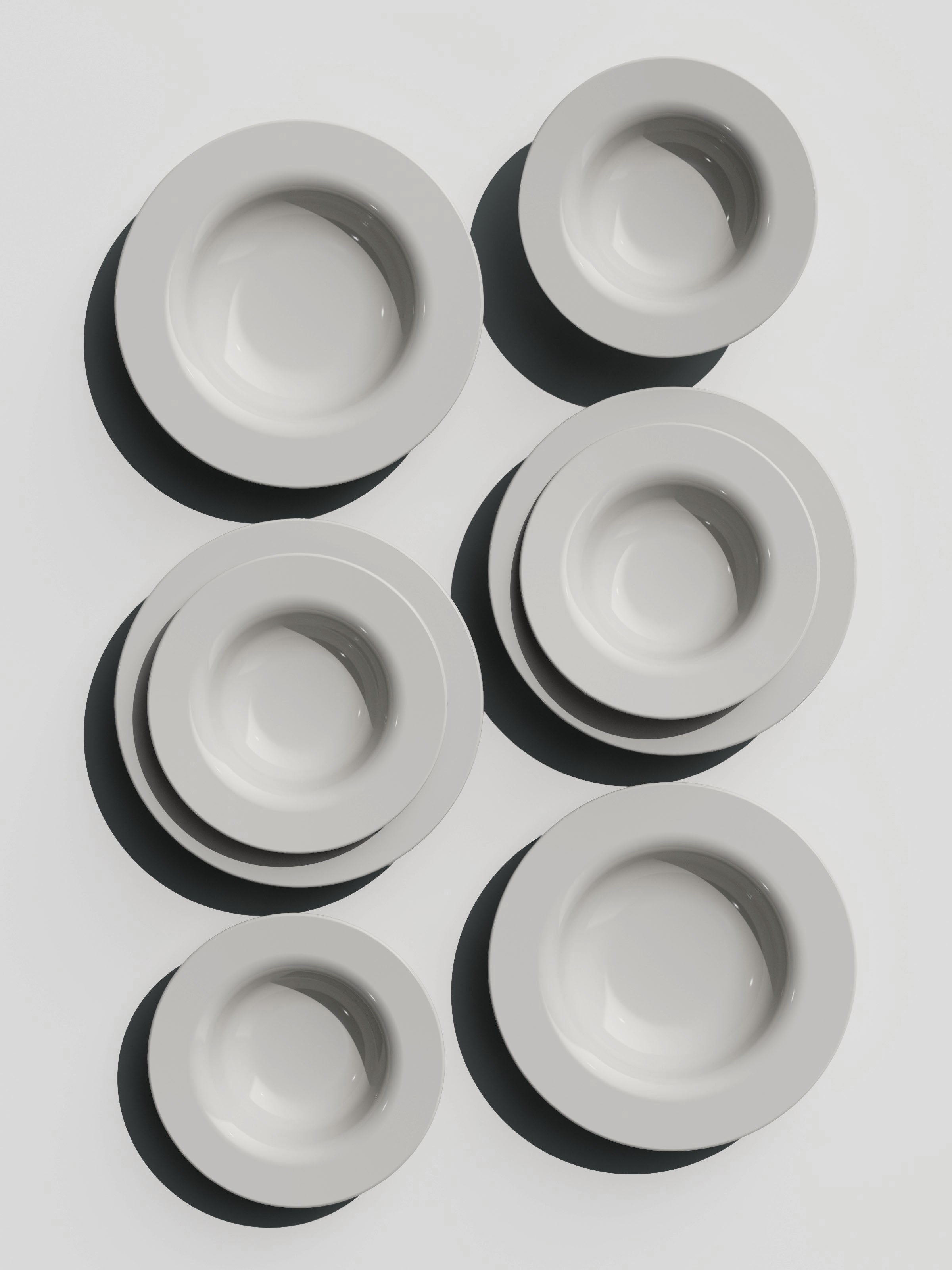Deep Plate Set, 8 pieces