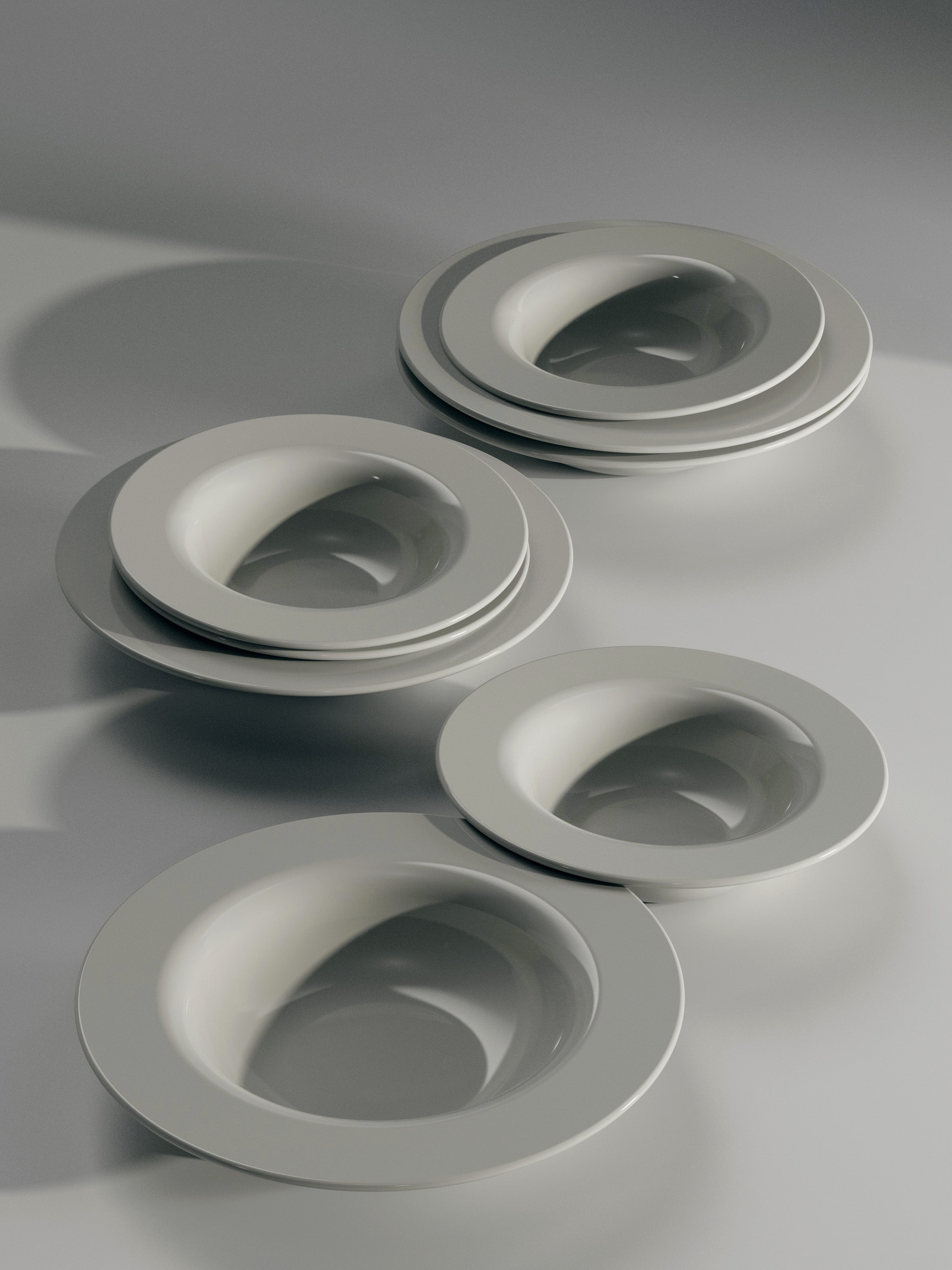 Deep Plate Set, 8 pieces