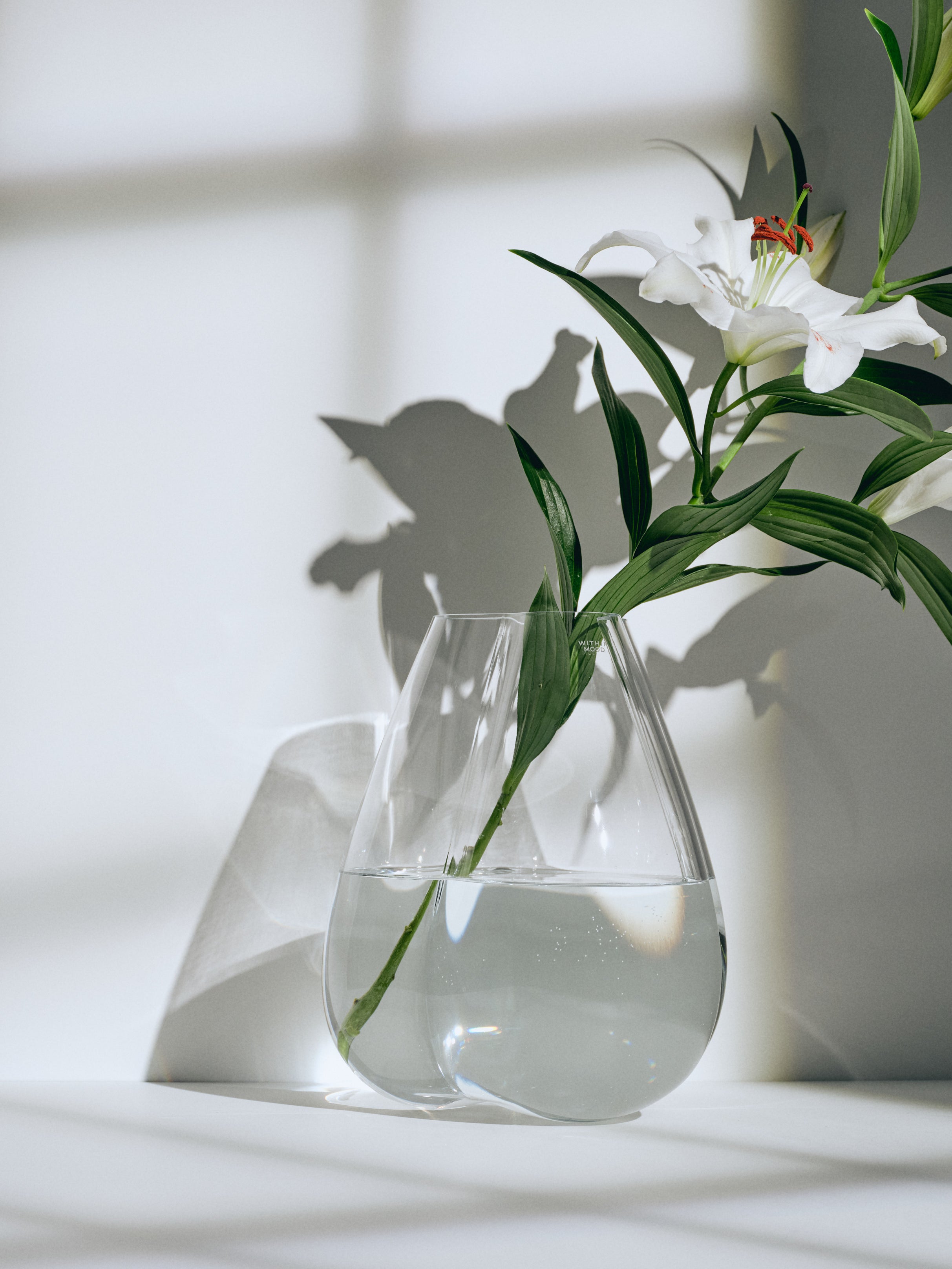 Tulip Vase Bundle, large + mini, clear