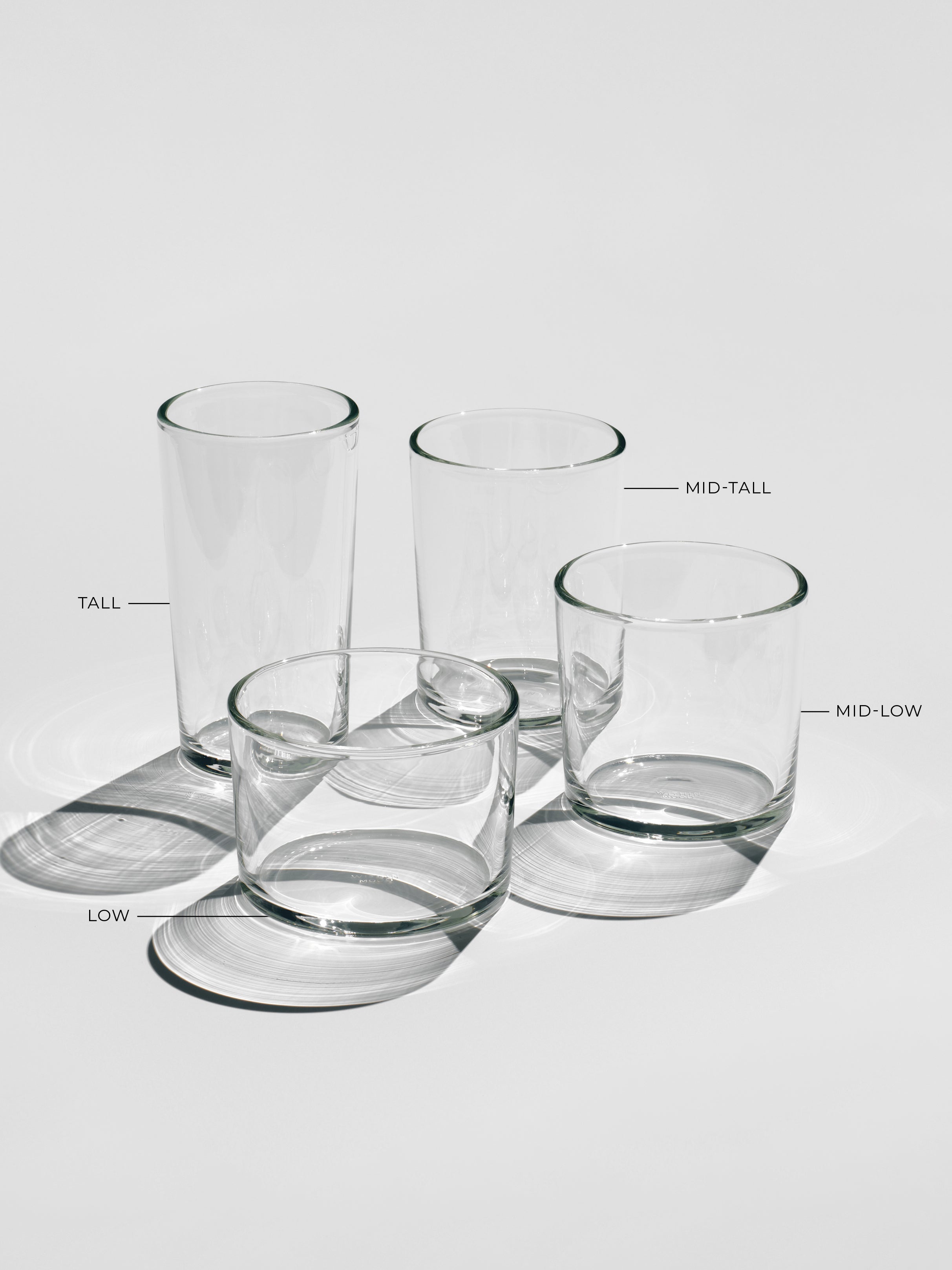 Glass tall, set of 4