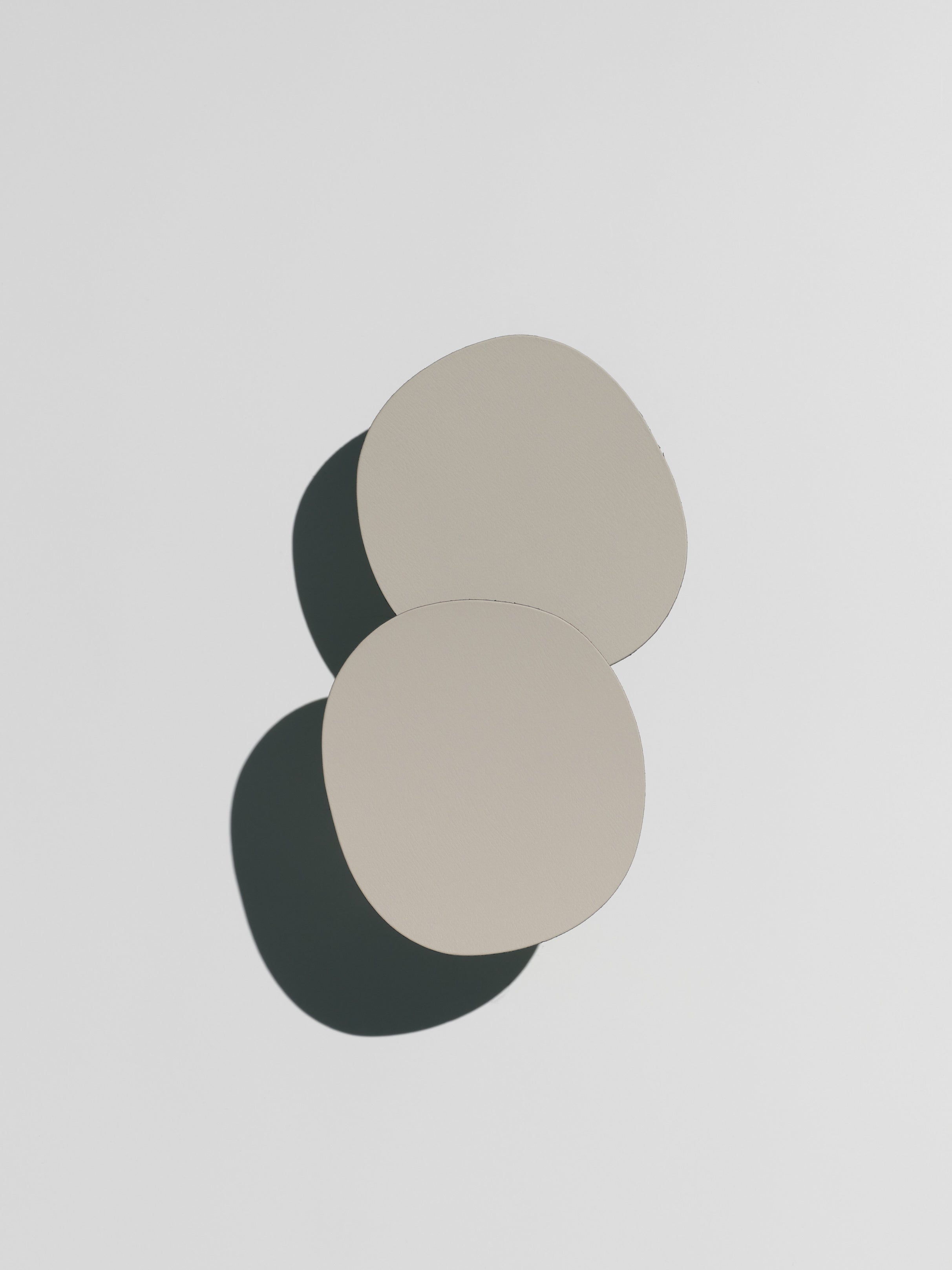 Glass Coasters, greige/ black, set of 2