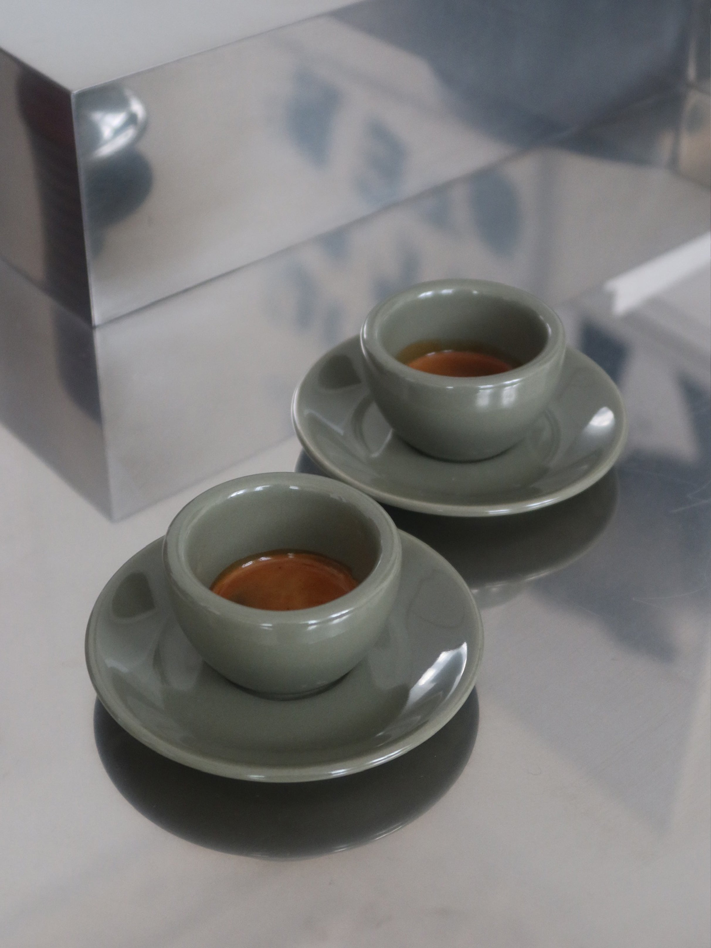 Mini Cold Cups, set of 2 + Espresso, forestis green, set of 2