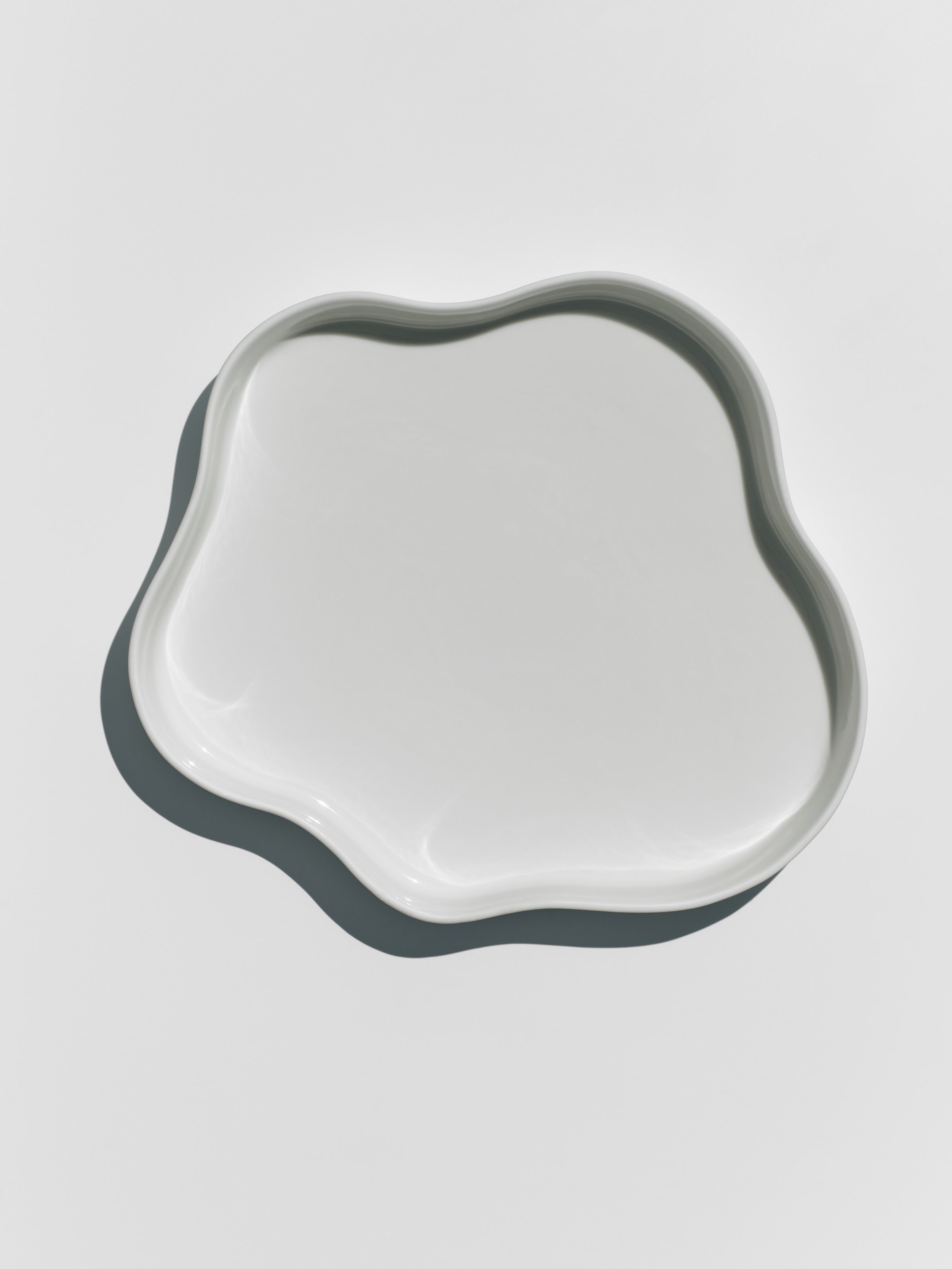 Tray "cloud", large, white