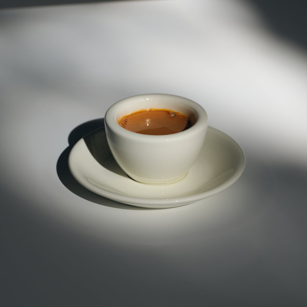Espressotassen im Set – weiß / cremeweiß