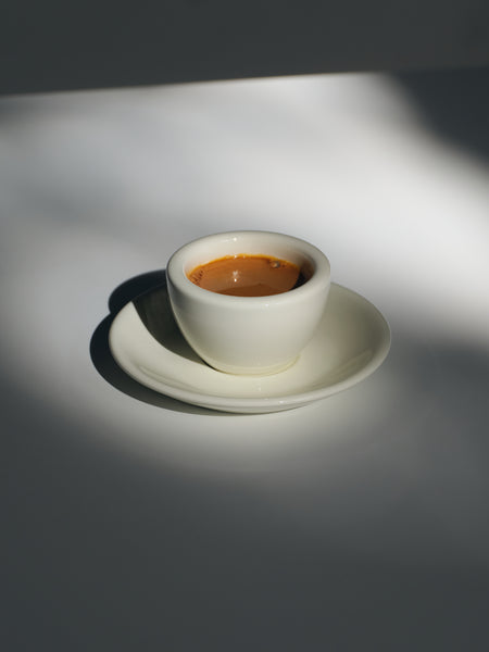 Espressotassen im Set – weiß / cremeweiß