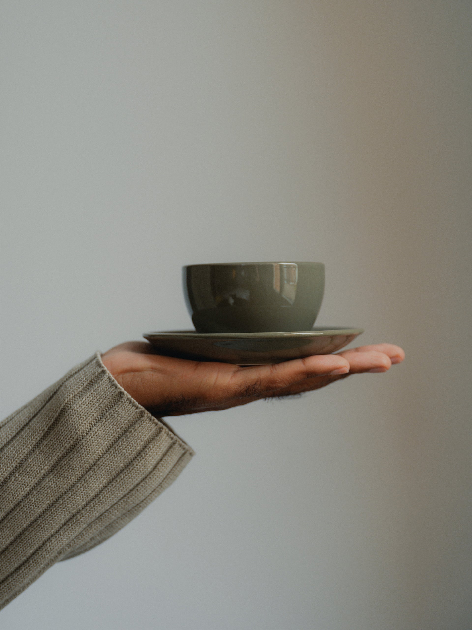 Cappuccino, forestis green, set of 4