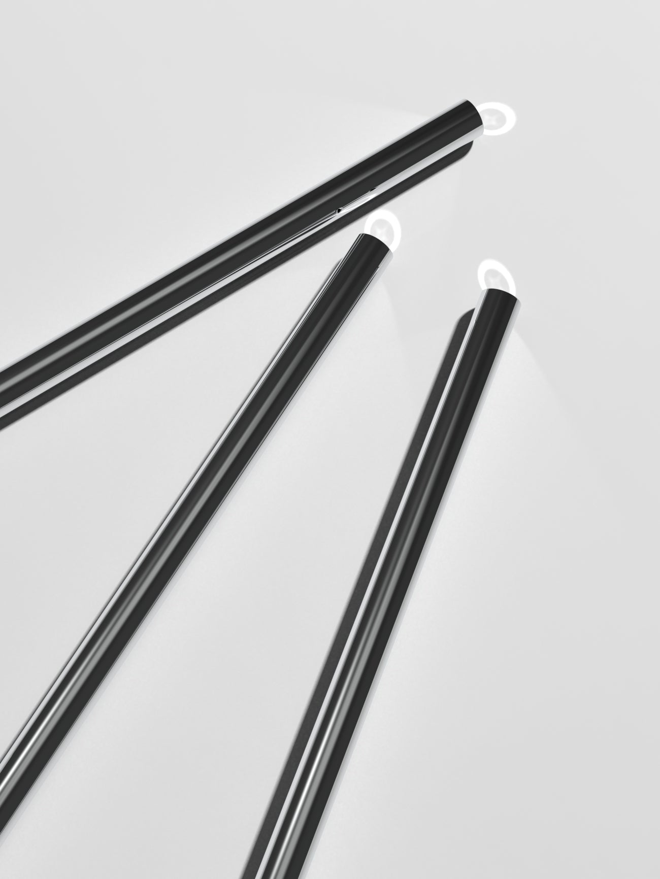 Straws & Cleaning Stick Set, chrome