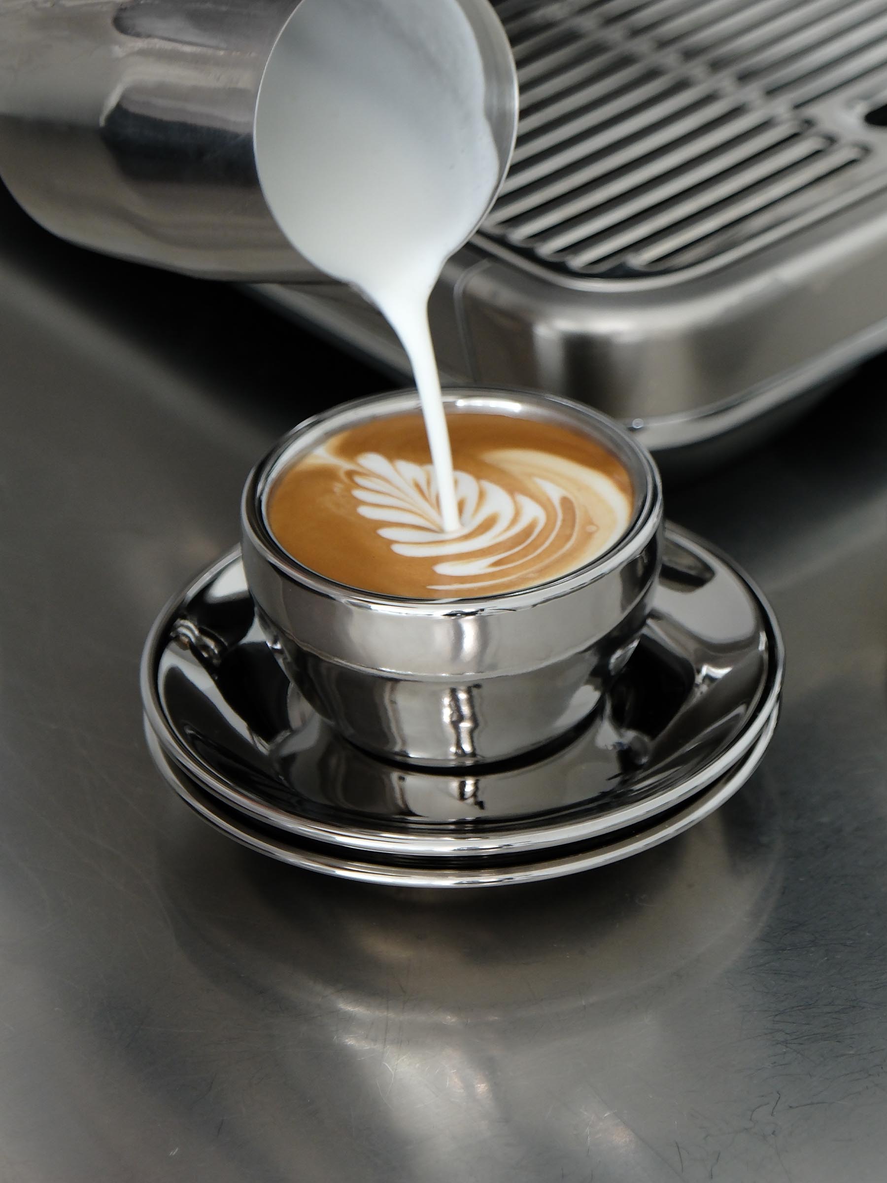 Cappuccino, chrome, set of 2