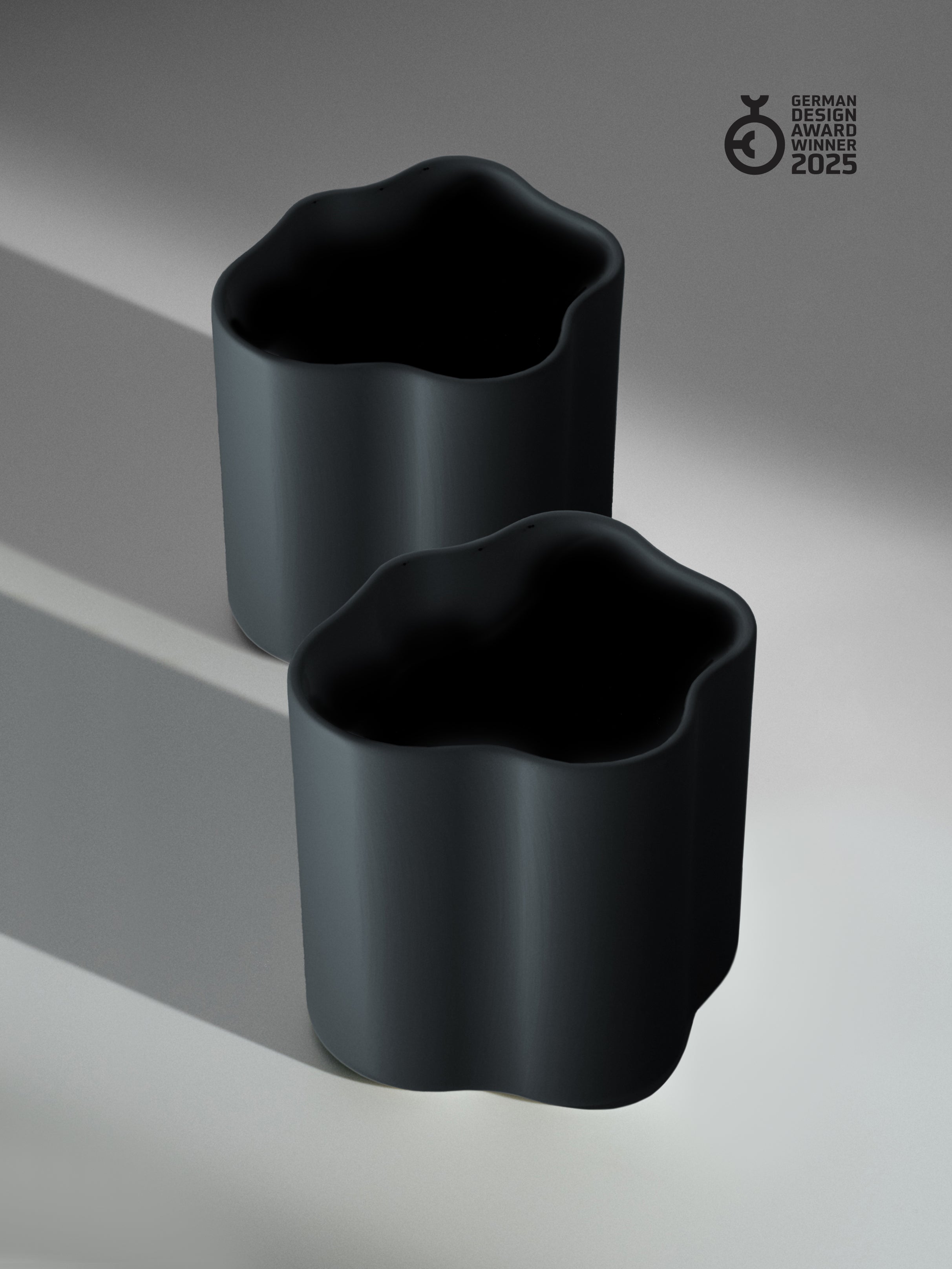 Cloud Jar medium, black, set of 2