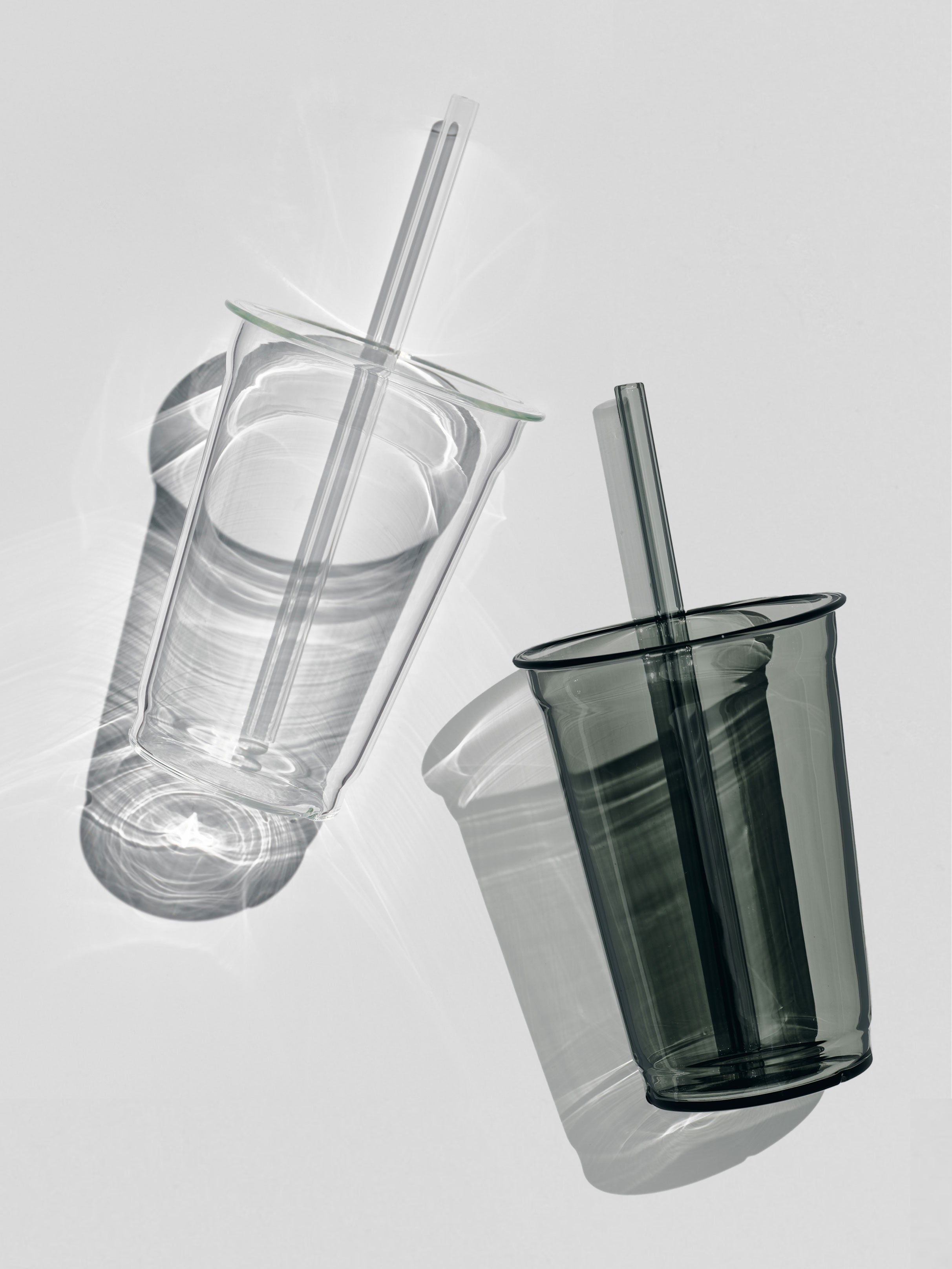 Cold Cup Bundle, clear + grey, 2x set of 2