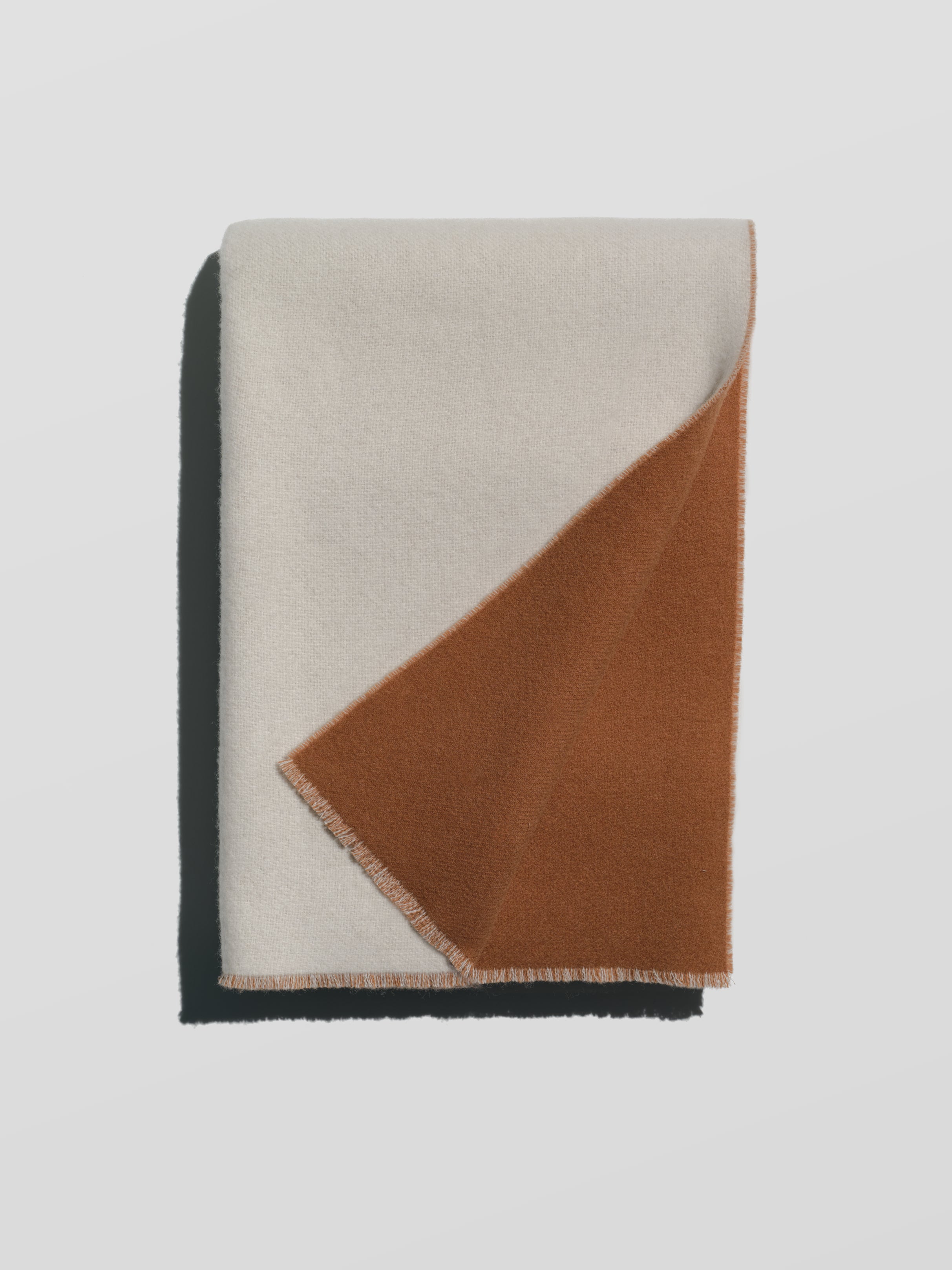 Blanket, cream/brown