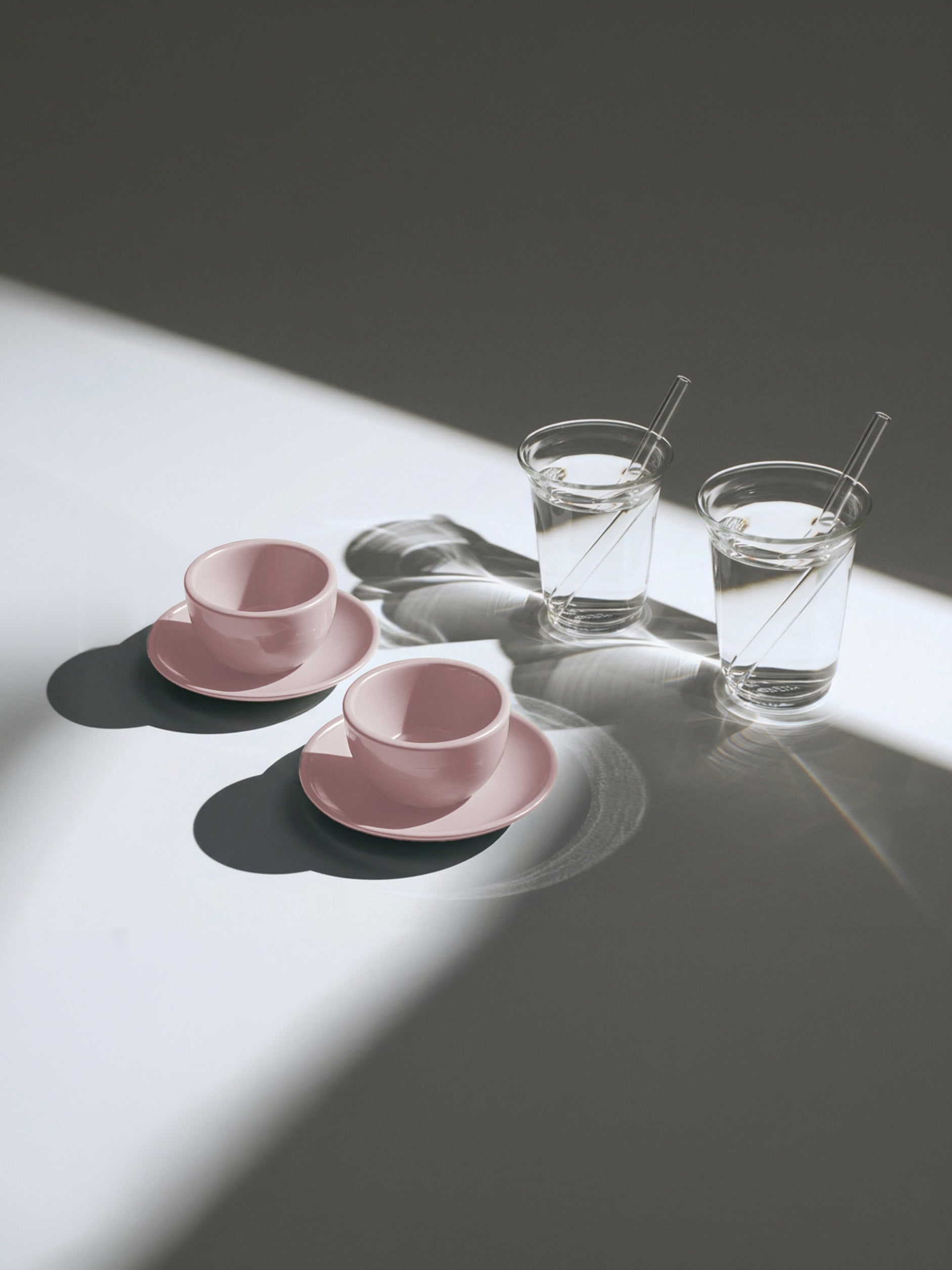 Mini Cold Cups, set of 2 + Espresso, milky pink, set of 2