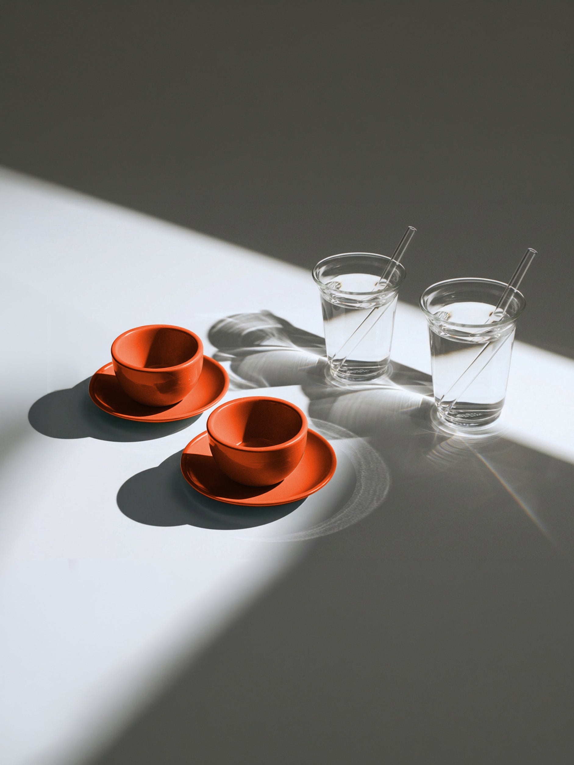Mini Cold Cups, set of 2 + Espresso, orange, set of 2