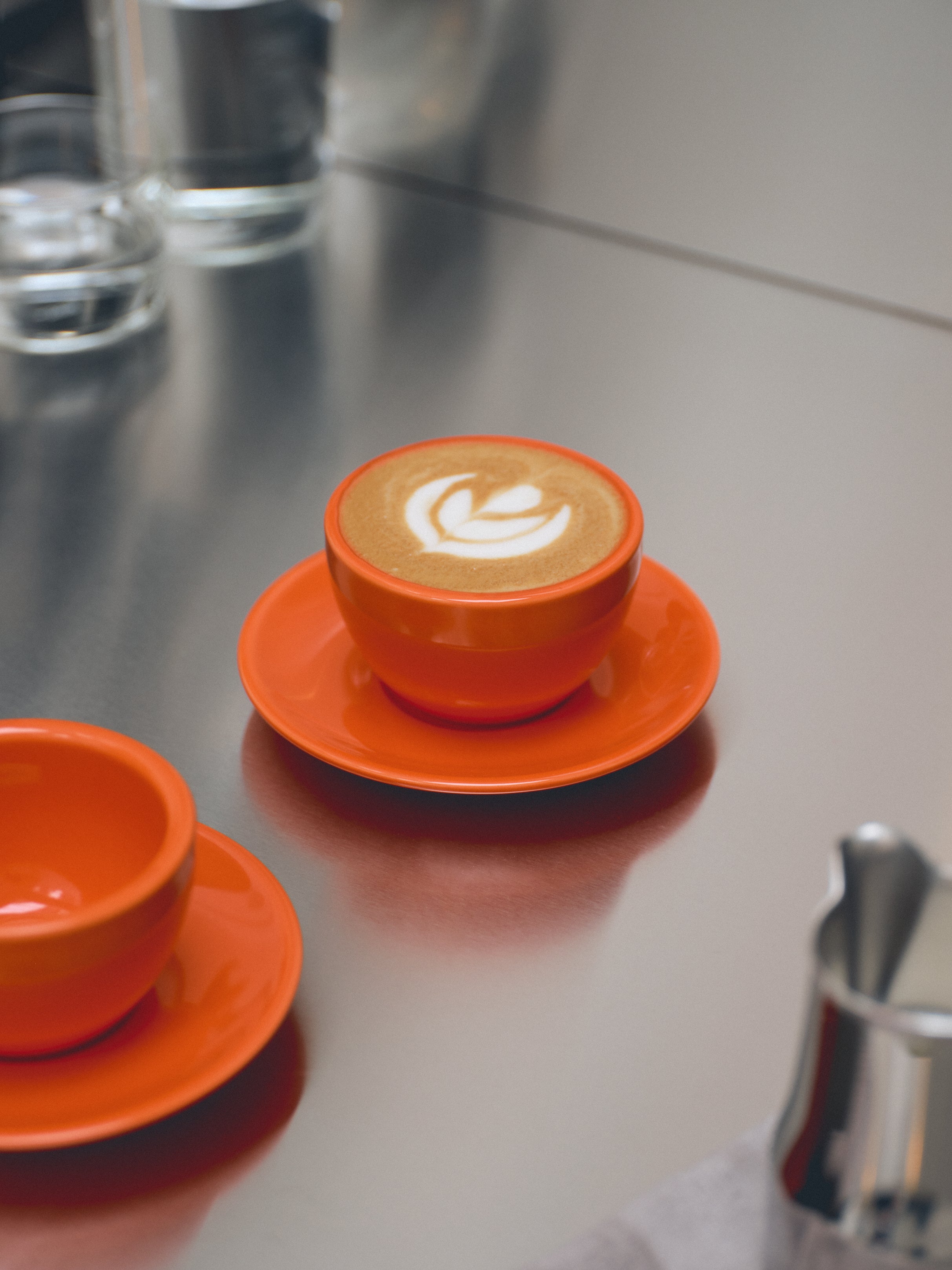 Cappuccino, orange, set of 2