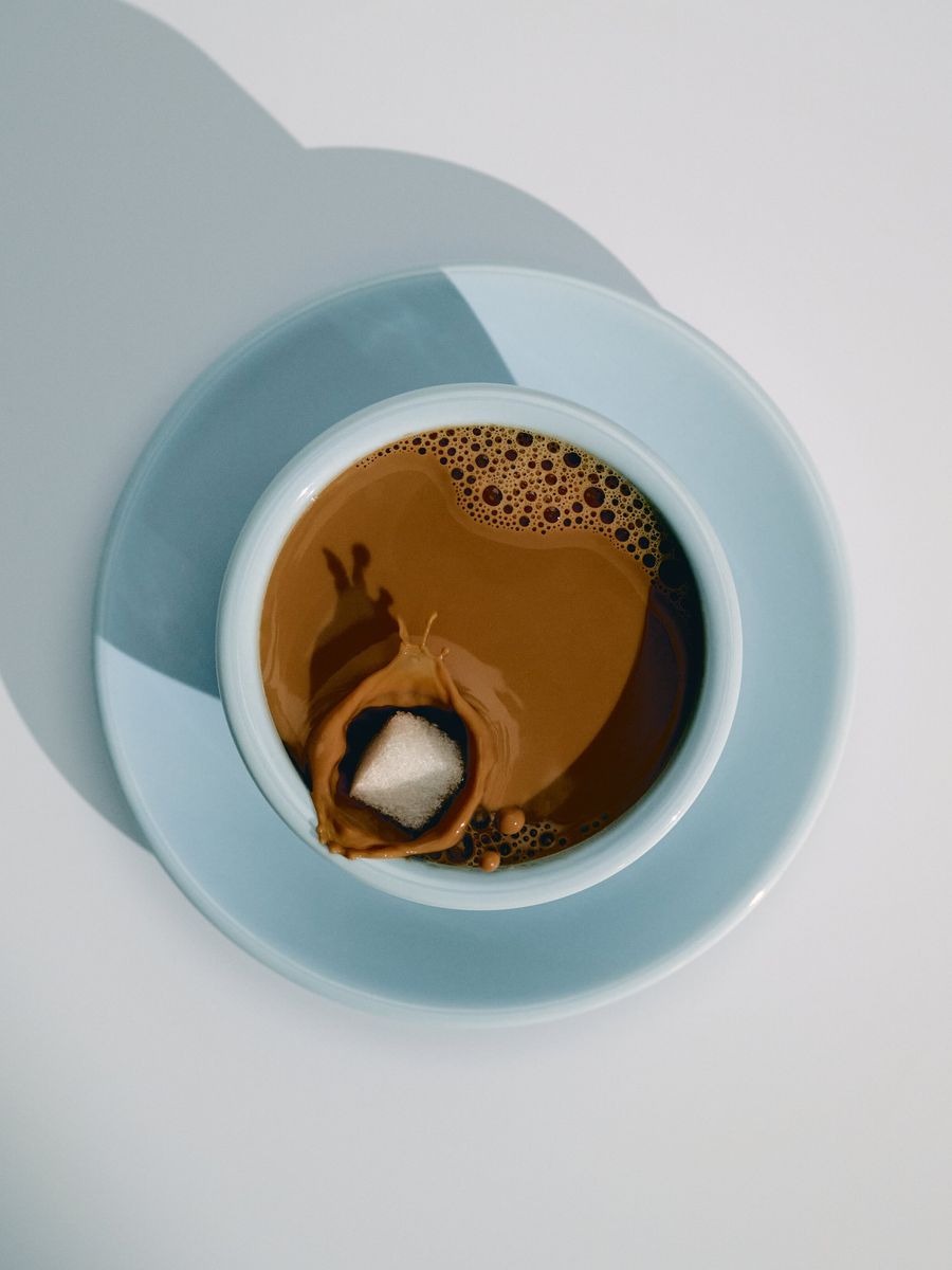 Mini Cold Cups, set of 2 + Cappuccino, baby blue, set of 2