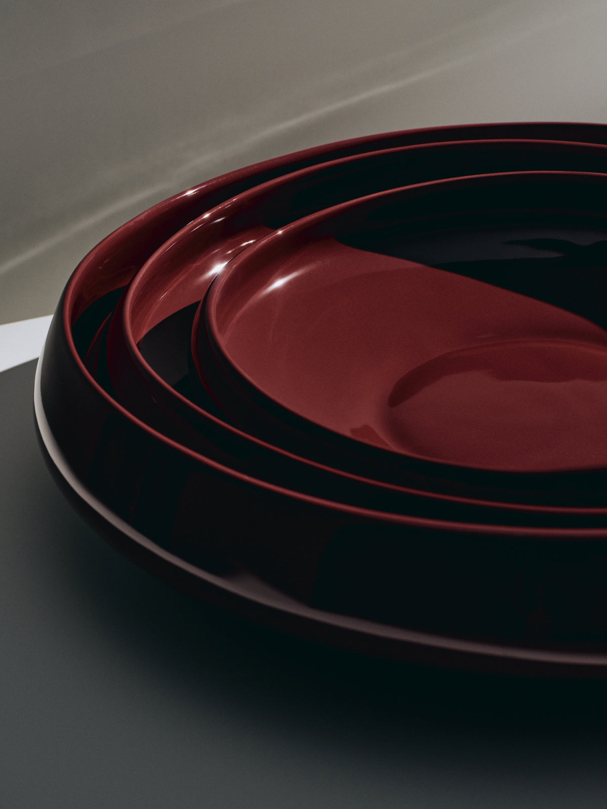 Centerpiece Set, burgundy, all 3 sizes