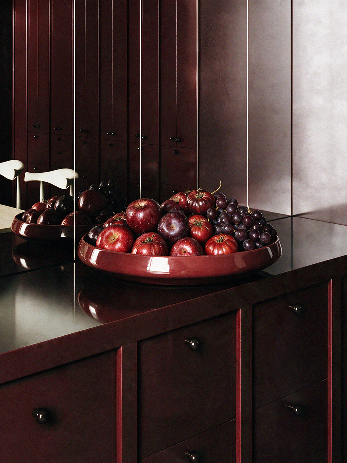 Centerpiece Set, burgundy, all 3 sizes