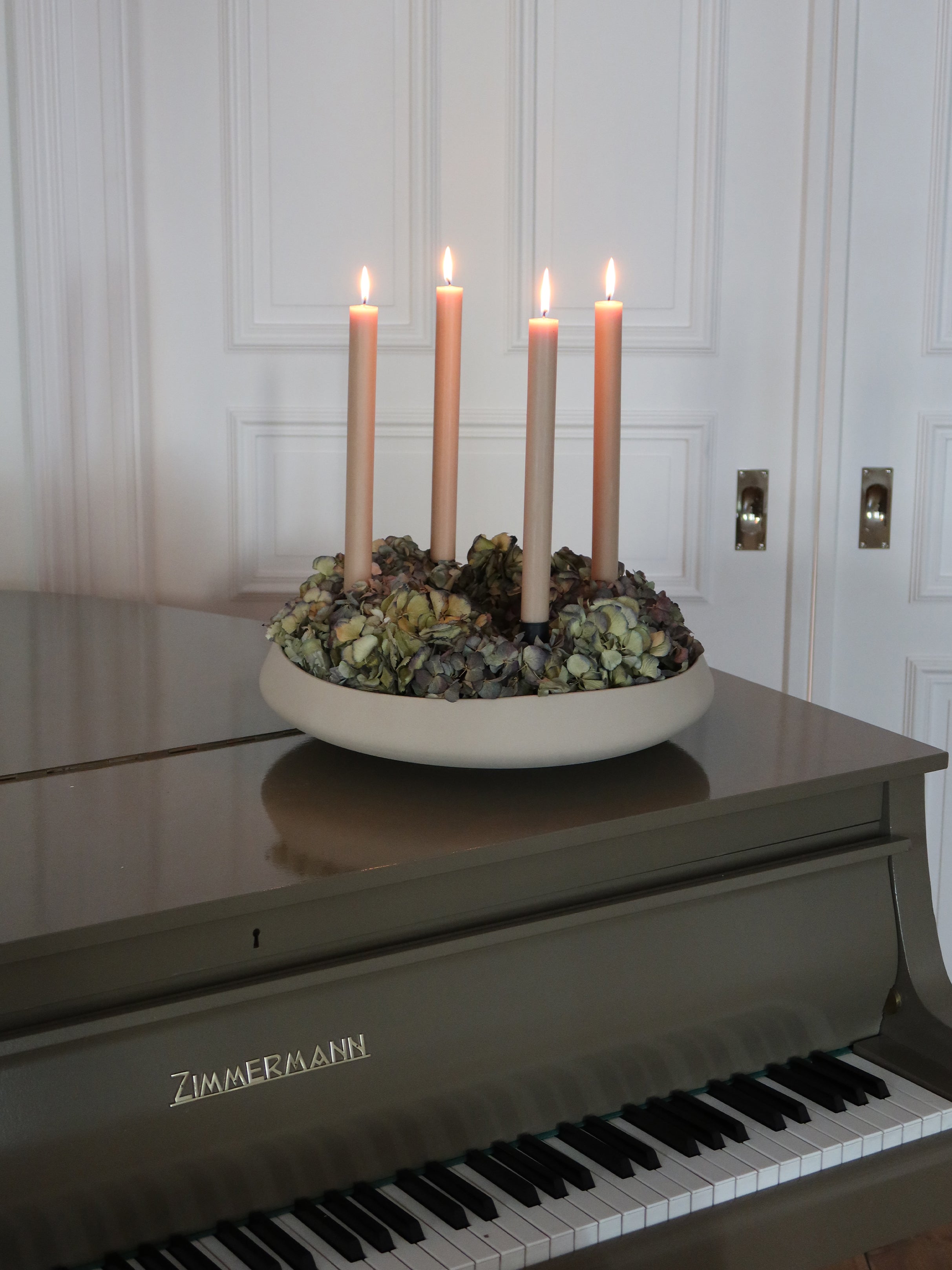 Centerpiece large, beige