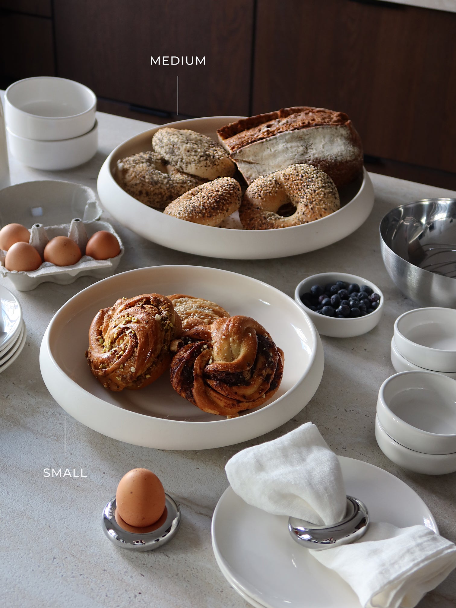 Centerpiece medium, offwhite