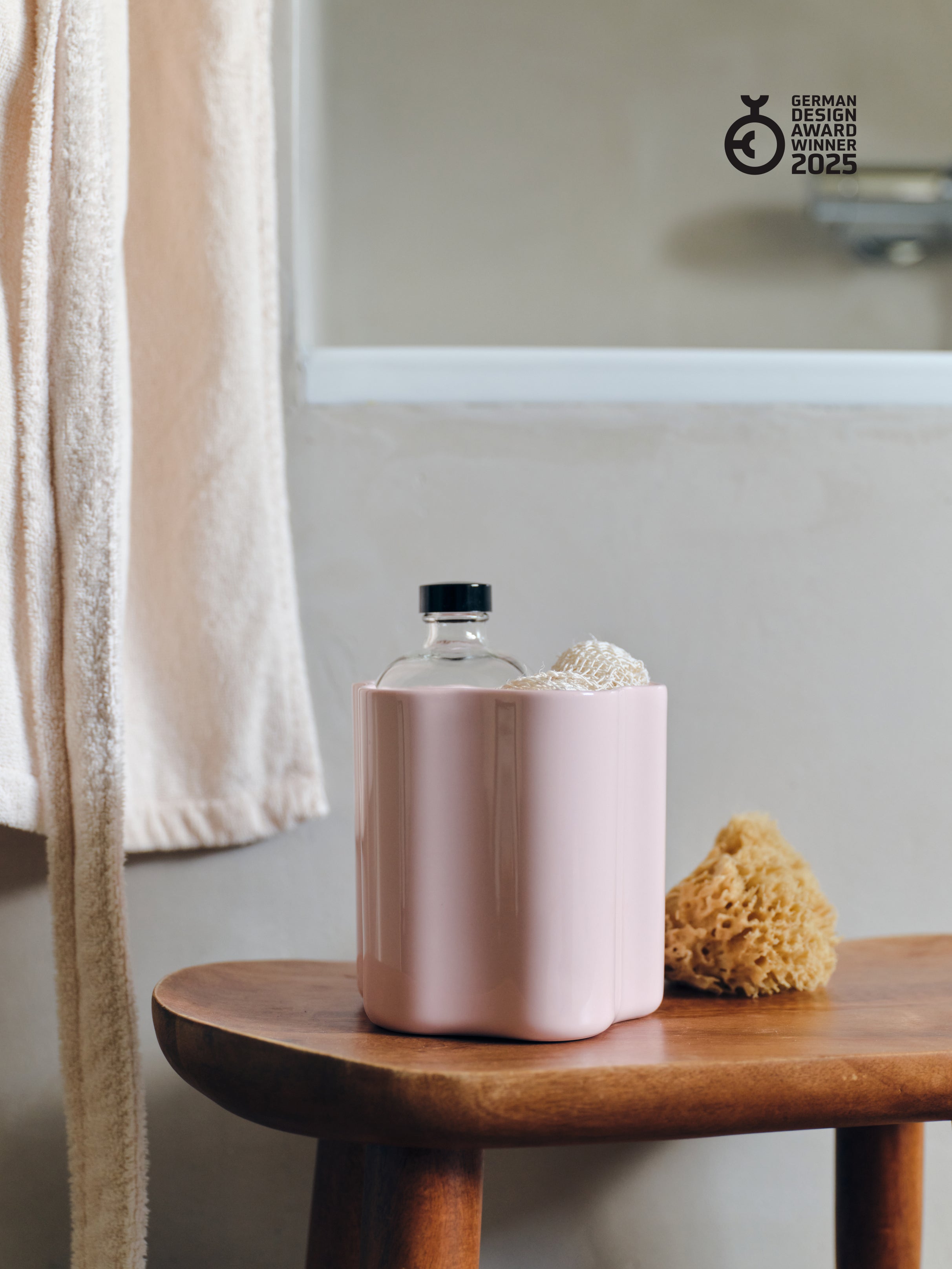 Cloud Jar medium, milky pink, set of 2