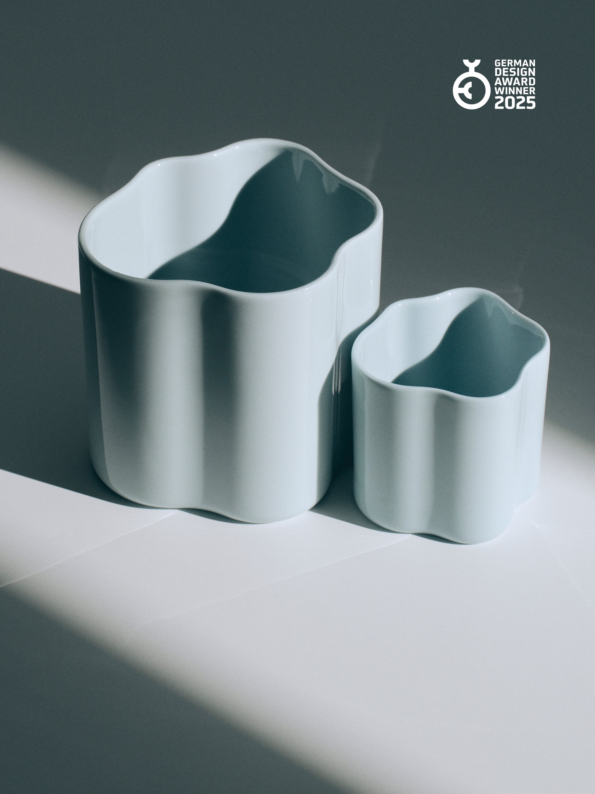 Cloud Jar Set (2 sizes), small + medium, baby blue