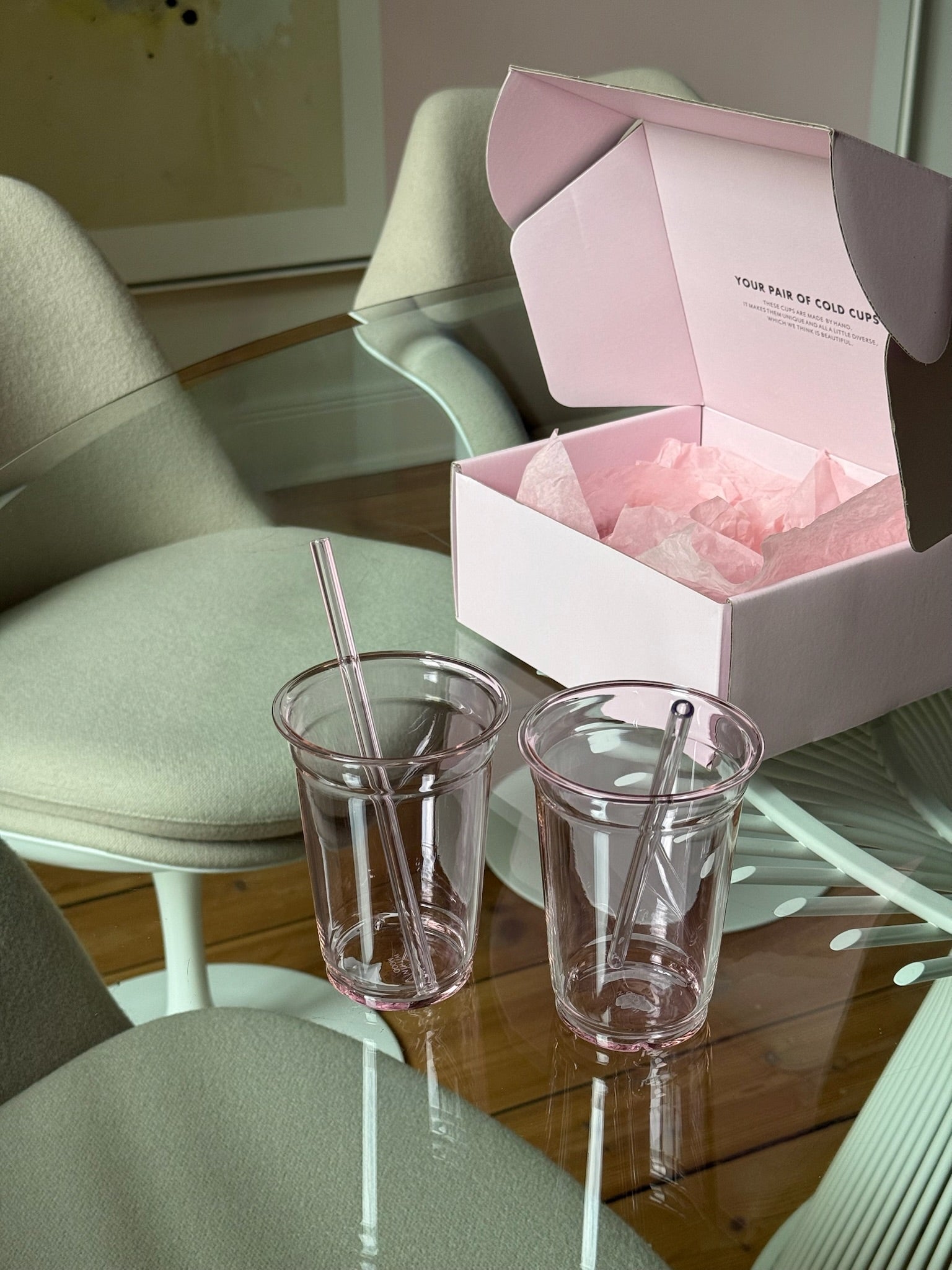 Cold Cups, pink, set of 2