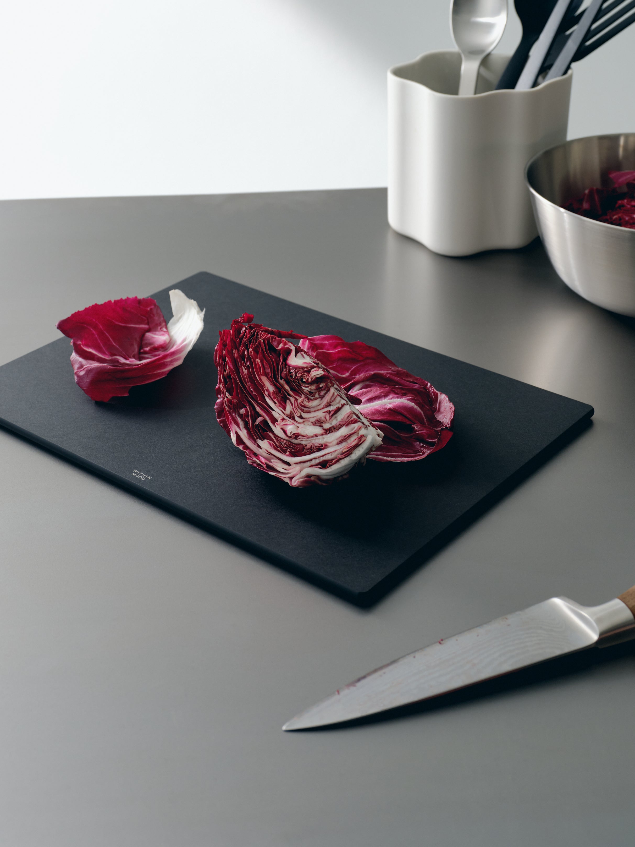 Cutting Board Set, small & large, black + Board Butter
